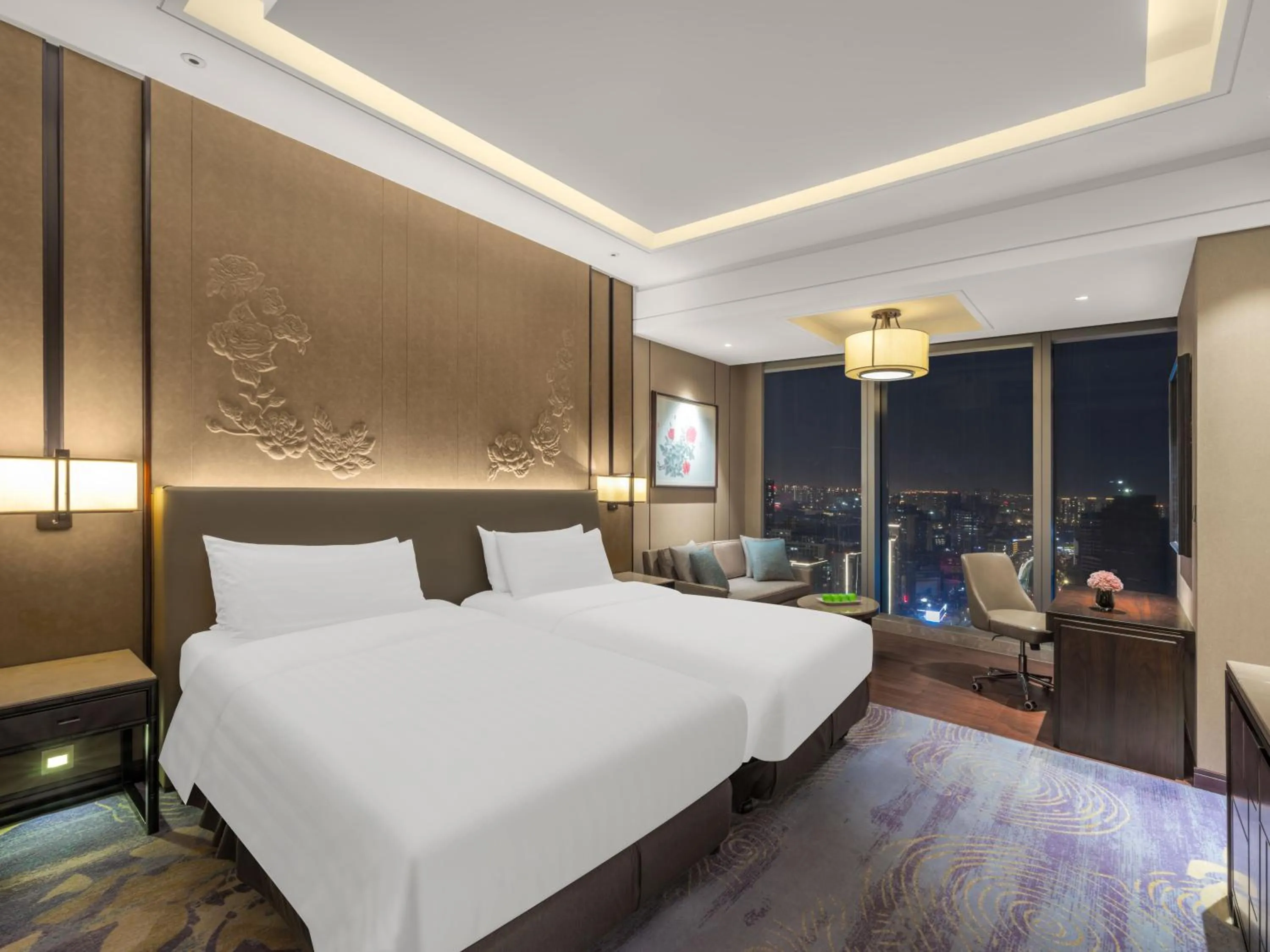 Bedroom, Bed in Shangri-La Yiwu - 3 Min To The Mall, Free Coffee At Lobby