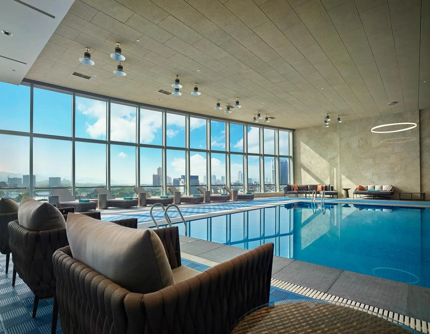 Swimming pool in Shangri-La Yiwu - 3 Min To The Mall, Free Coffee At Lobby