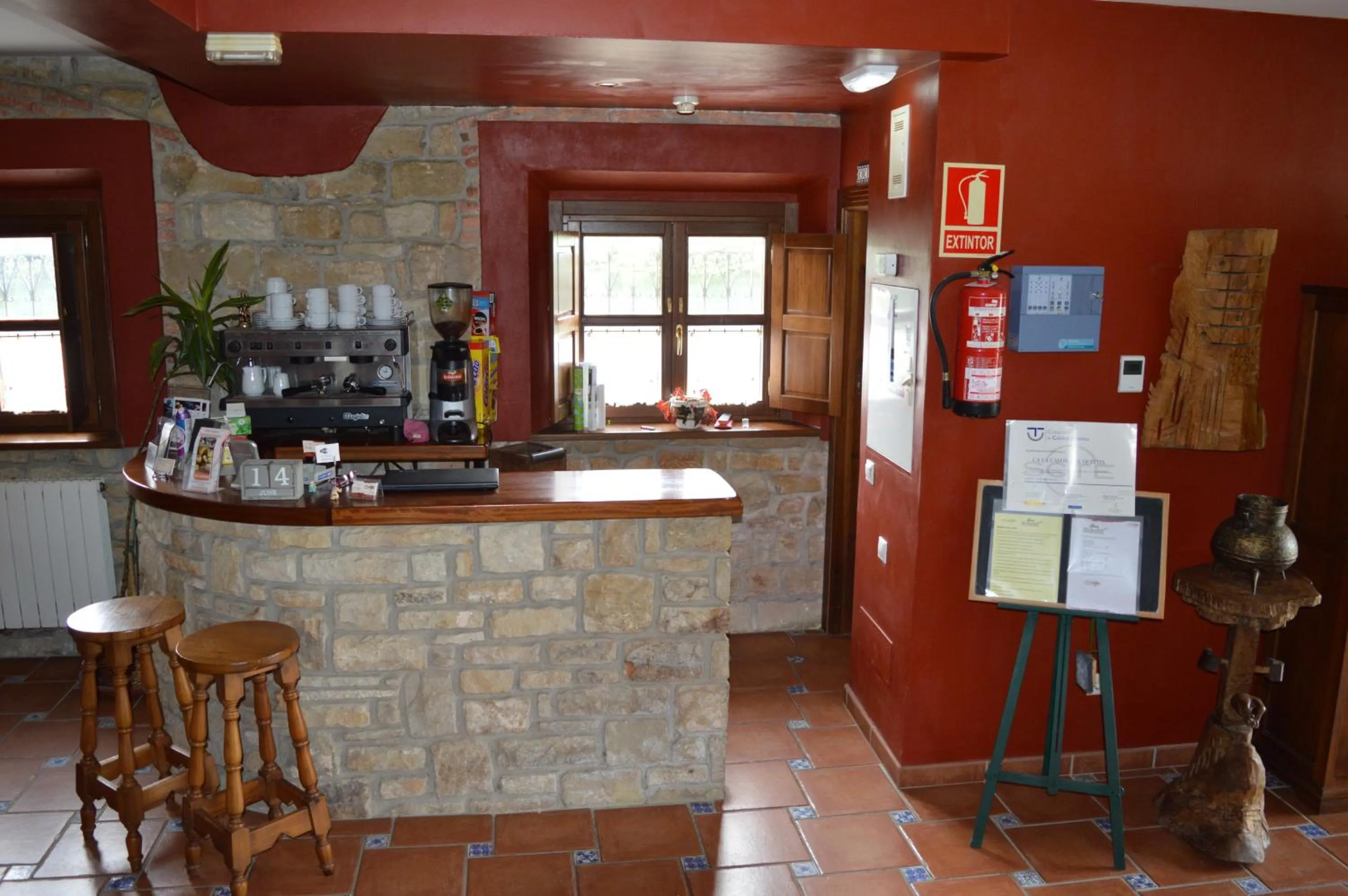 Lobby or reception in La Casona de Quintes
