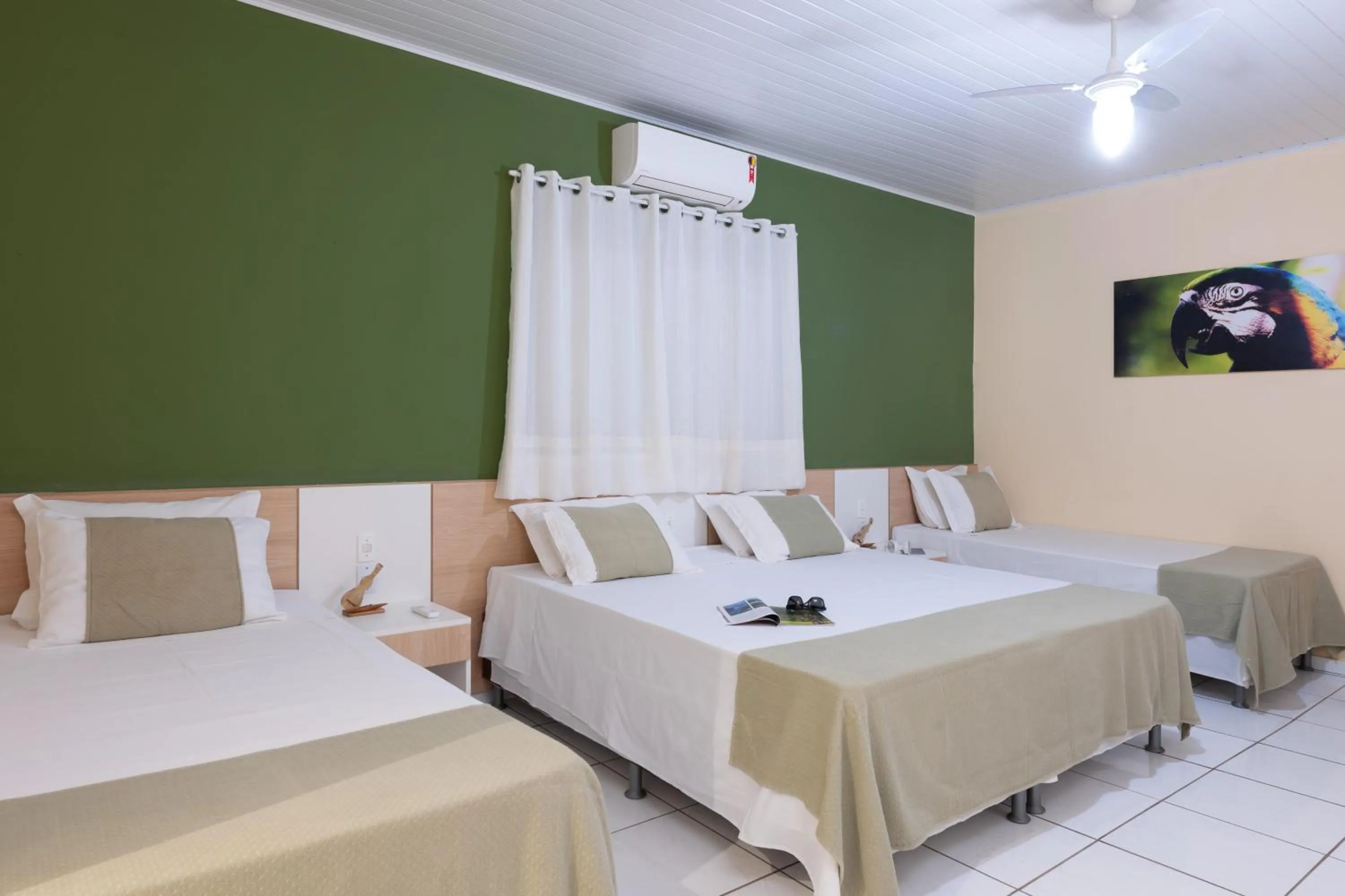 Bed in Pousada Rio Claro