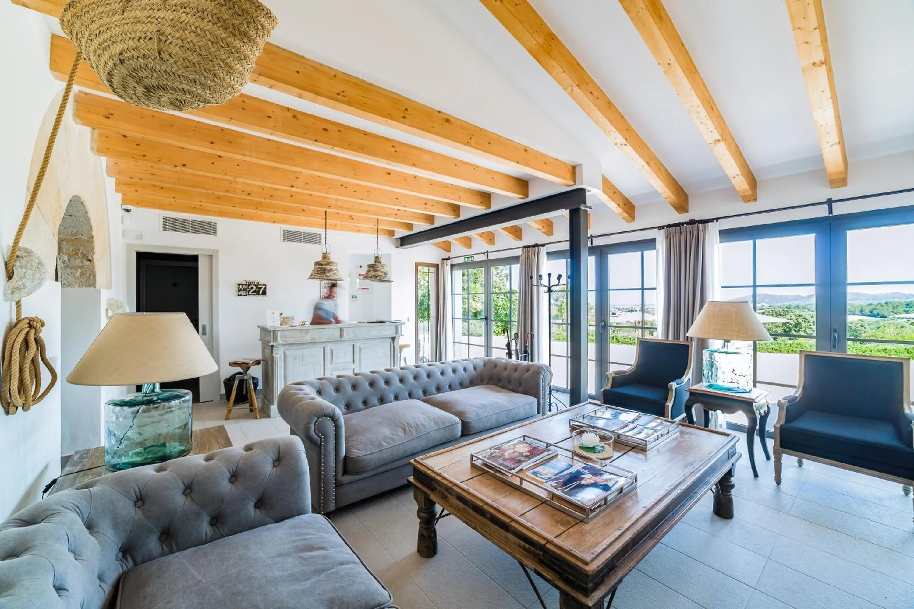 Lobby or reception in Agroturismo Ses Vistes