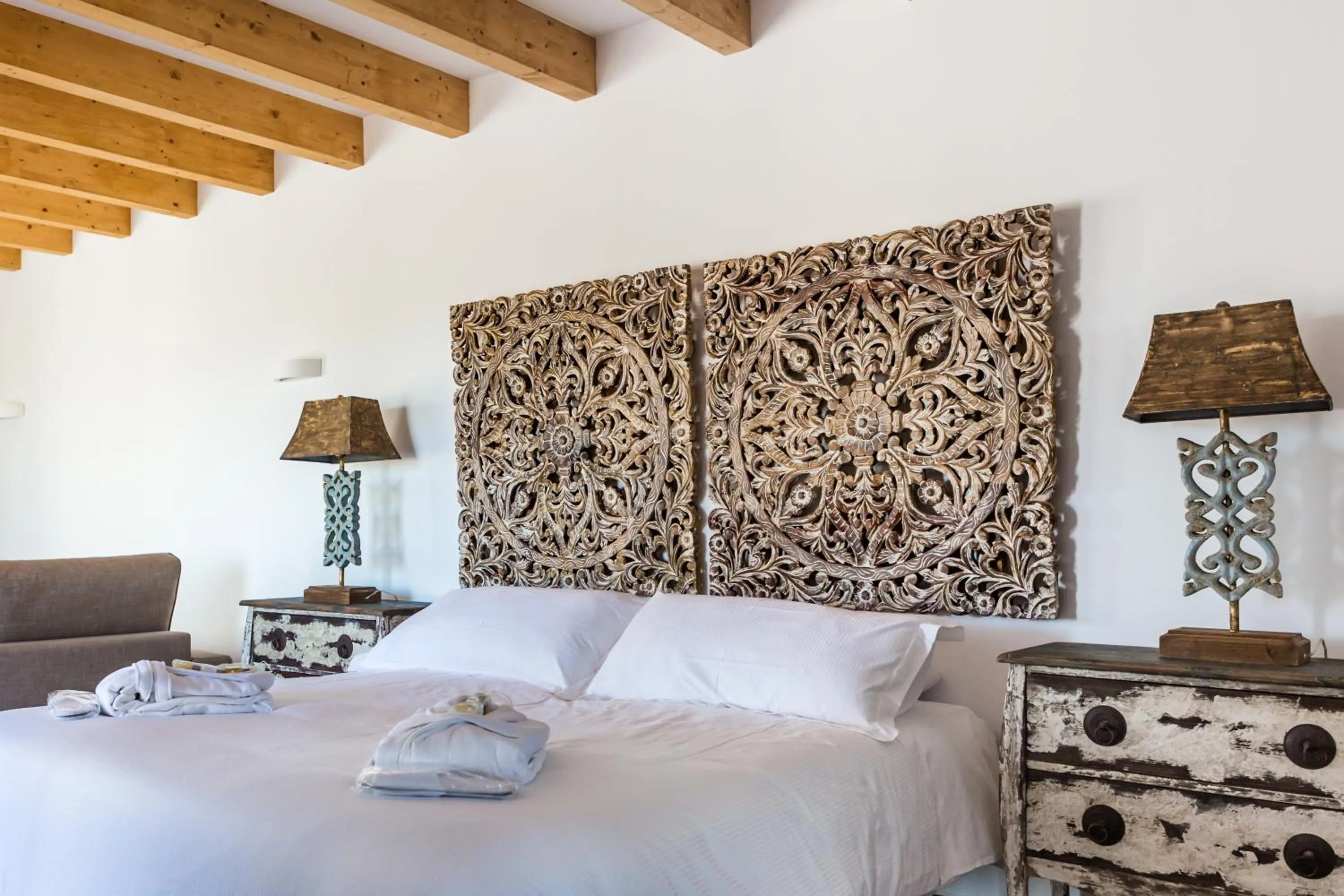 Decorative detail, Bed in Agroturismo Ses Vistes