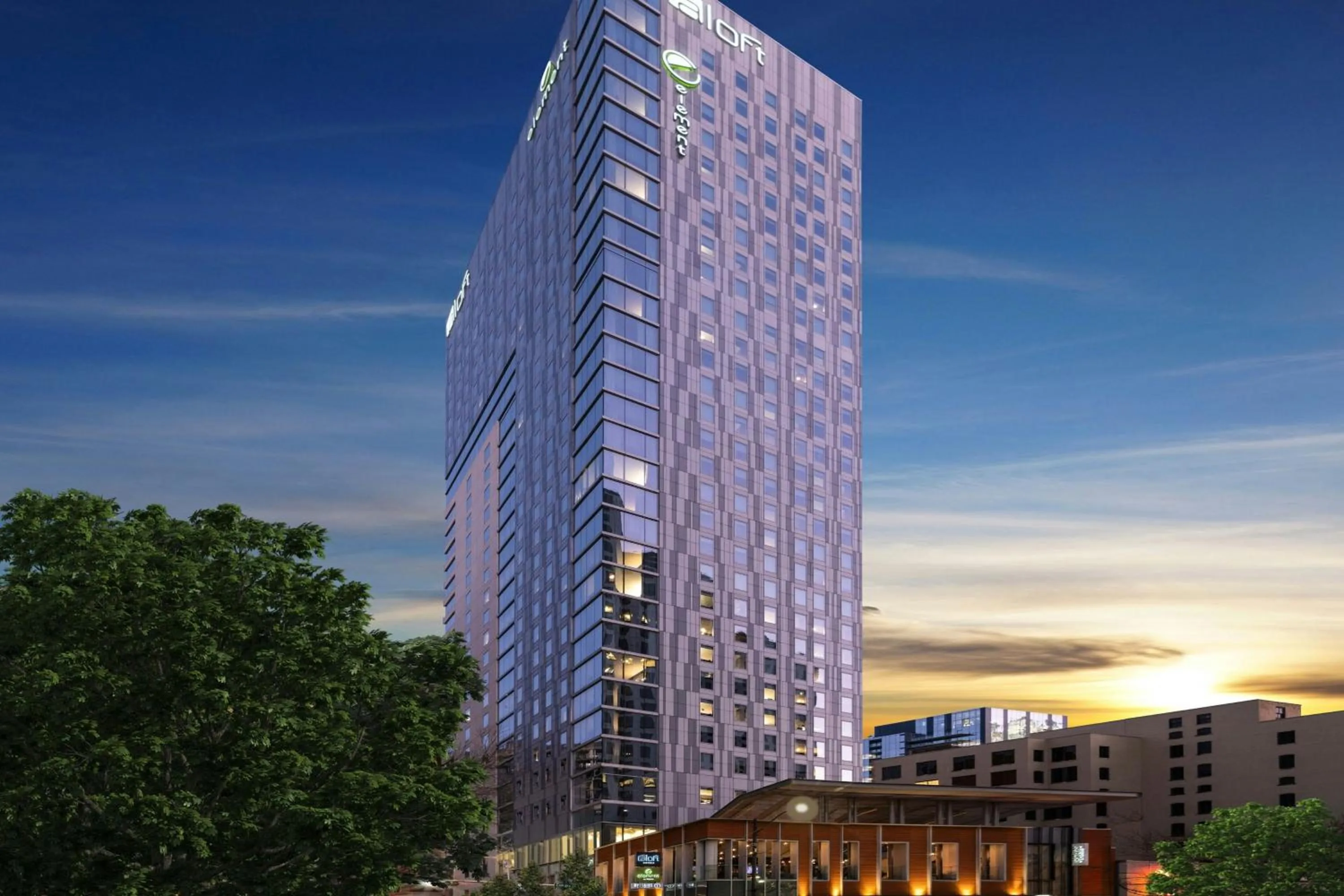 Property building in Aloft Austin Downtown