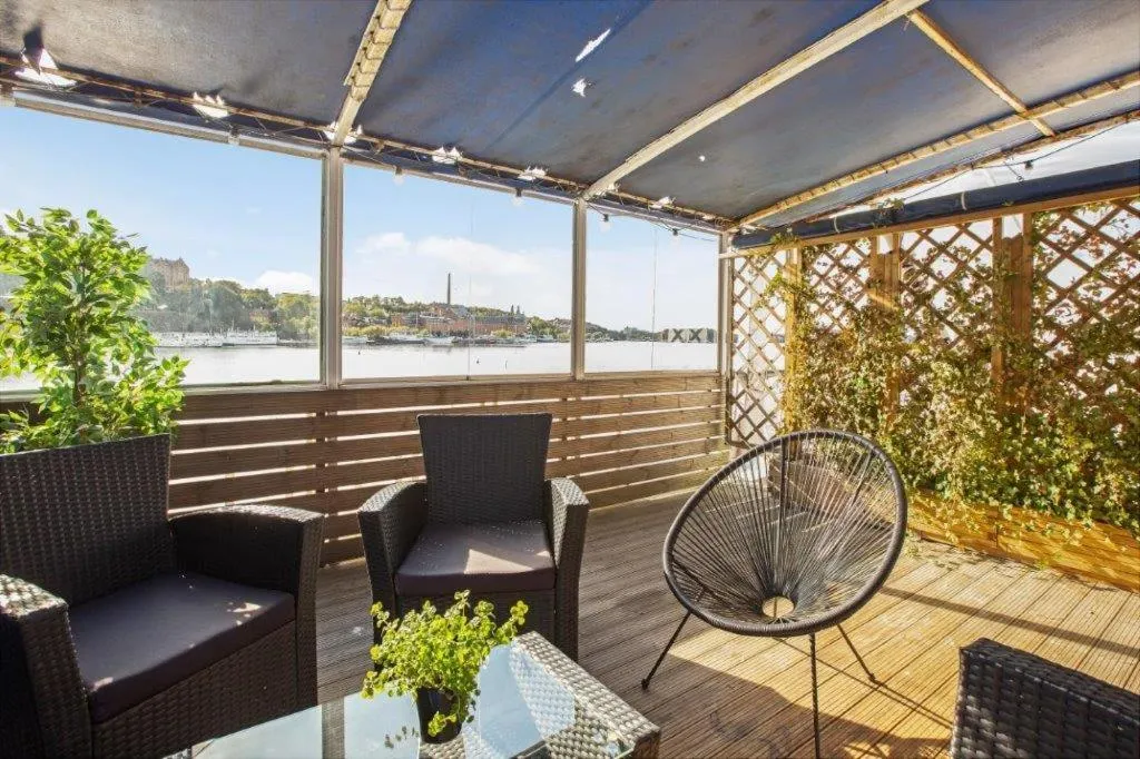 Balcony/Terrace in Mälardrottningen Yacht Hotel
