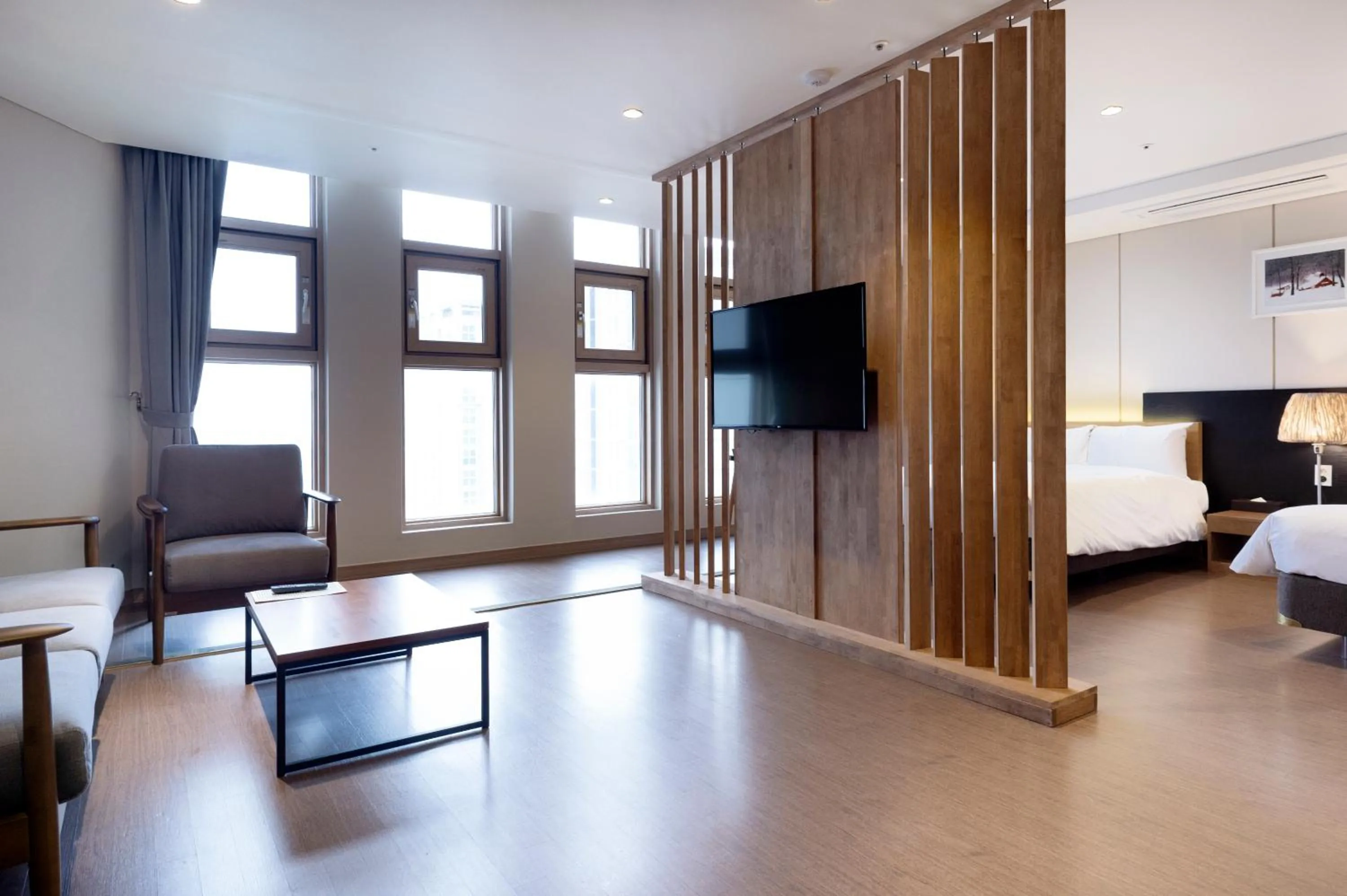 Decorative detail, Bed in The First Stay Hotel