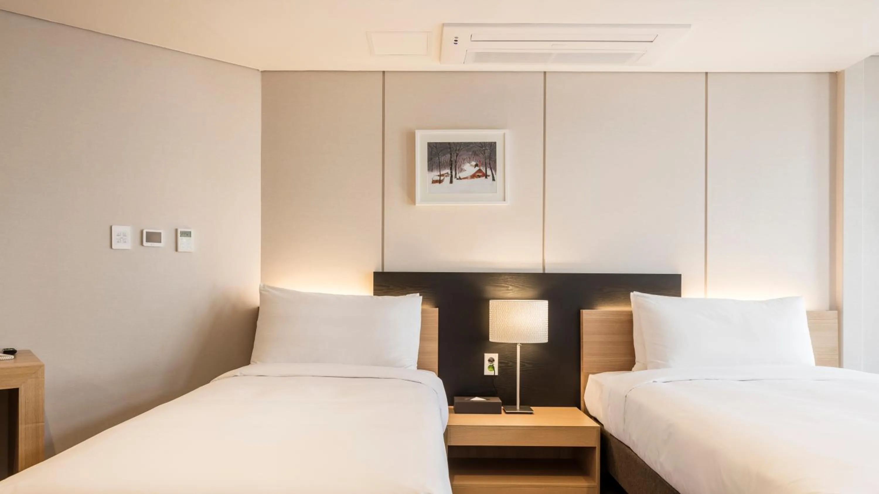 Decorative detail, Bed in The First Stay Hotel