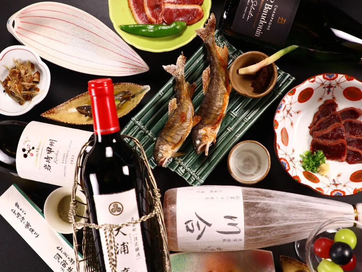 Food close-up in Minshuku Ryokan Kawai