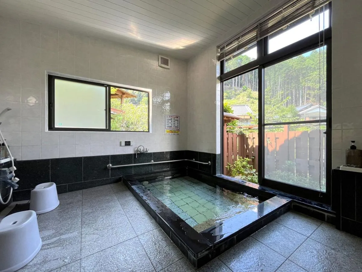 Hot Spring Bath in Minshuku Ryokan Kawai