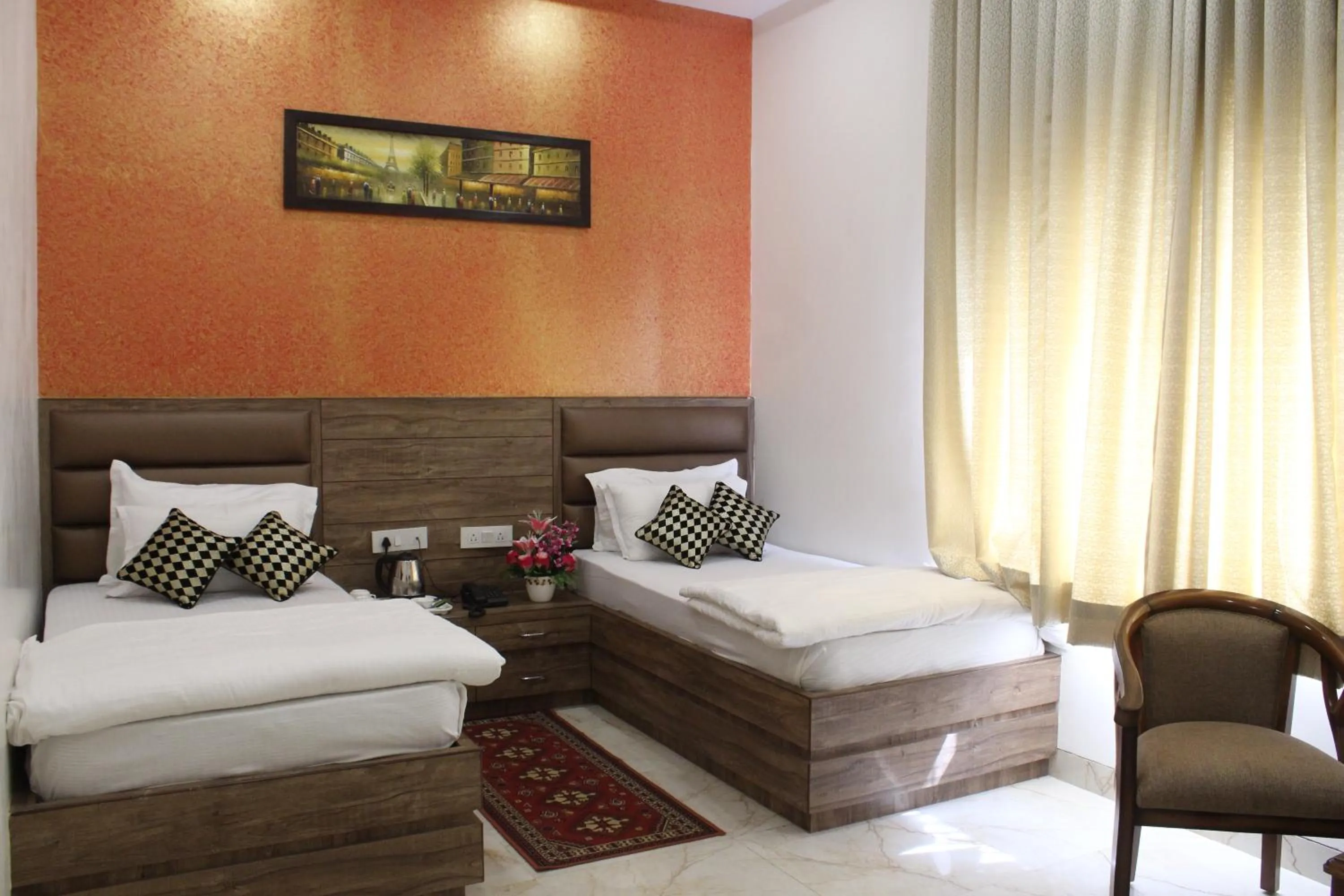 Bed in Regal Hotel and restaurant