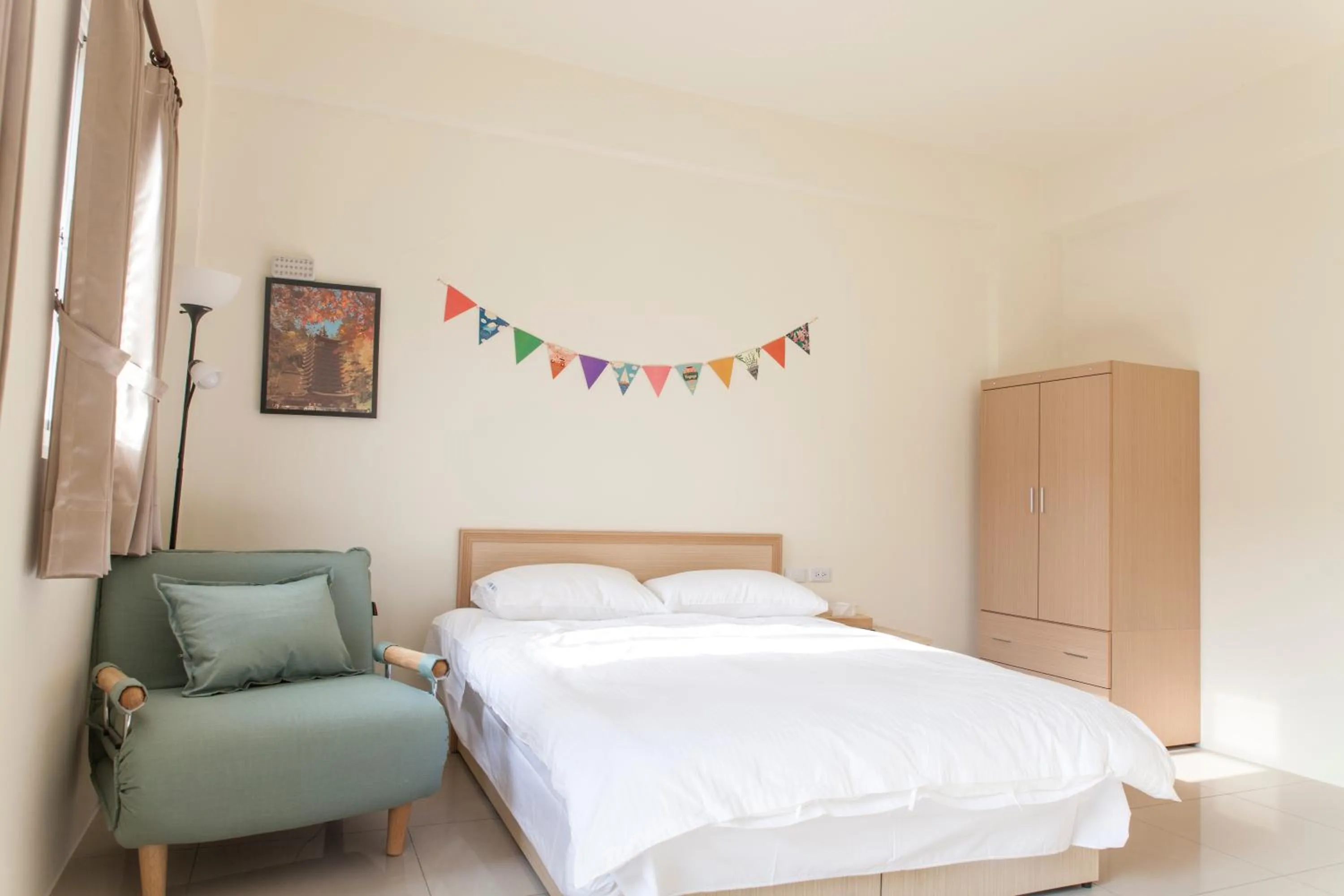 Photo of the whole room, Bed in Beyond Home