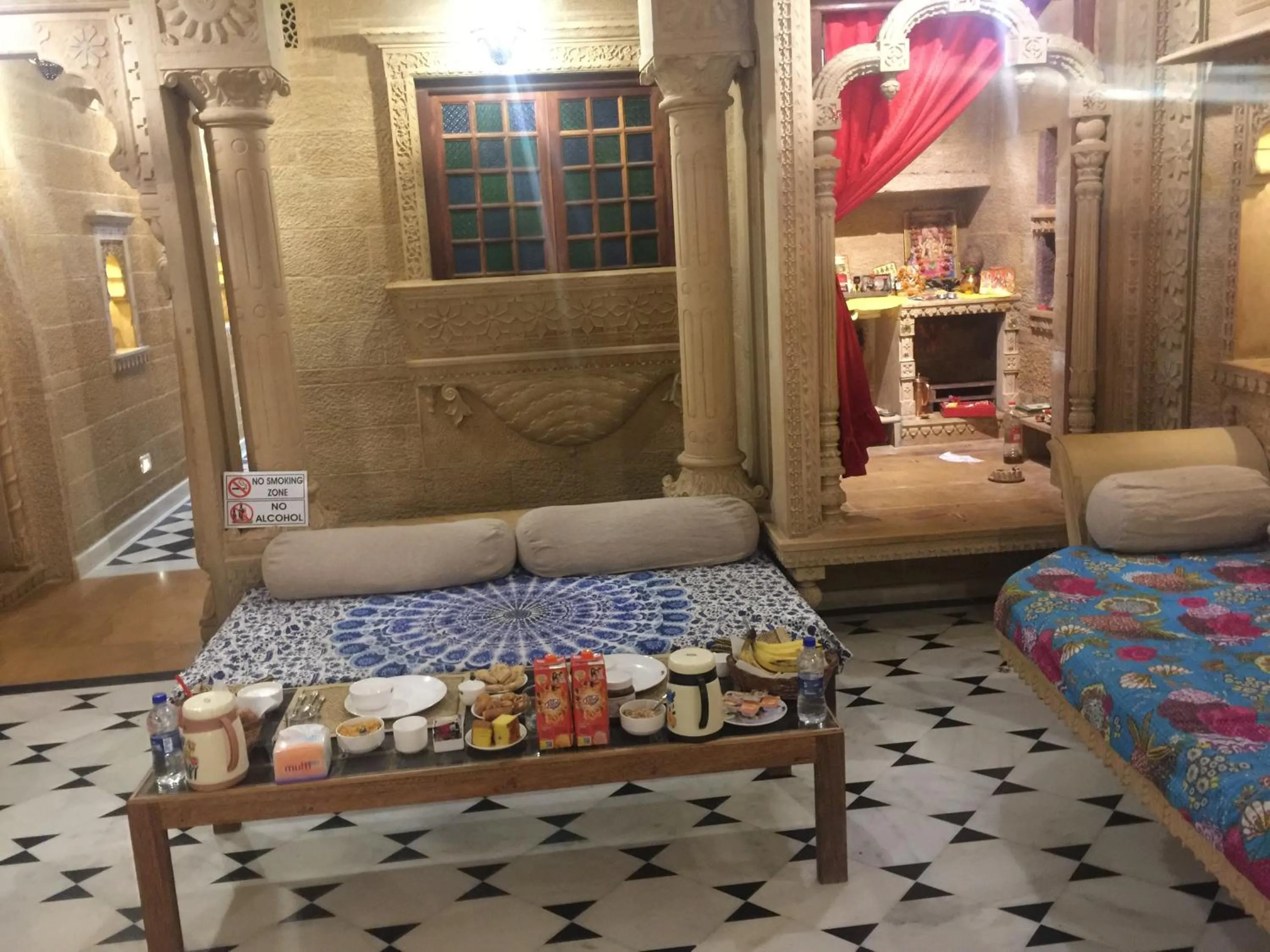 Seating area in Fort Villa