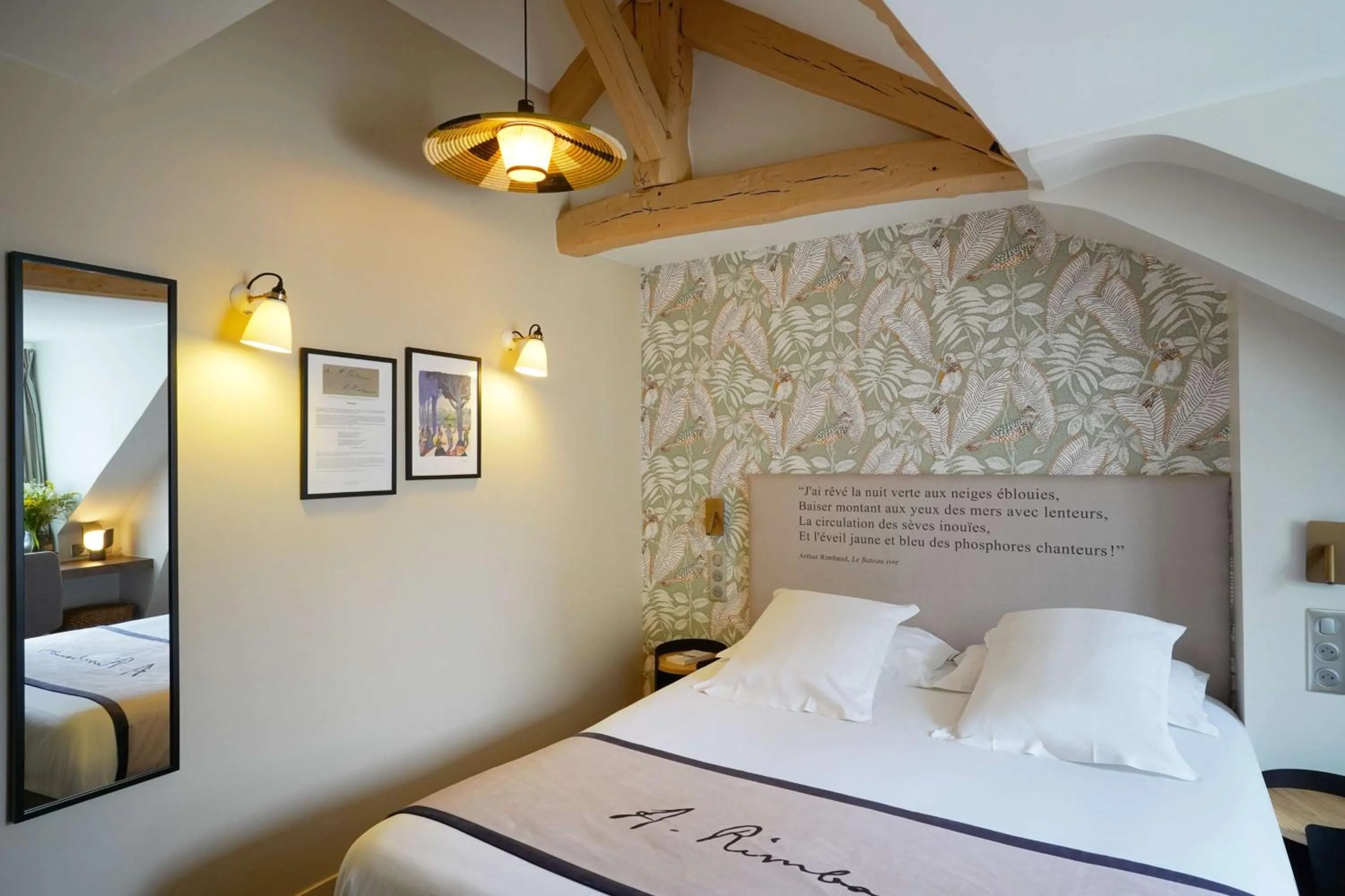 Bedroom, Bed in Hôtel Littéraire Arthur Rimbaud, BW Signature Collection