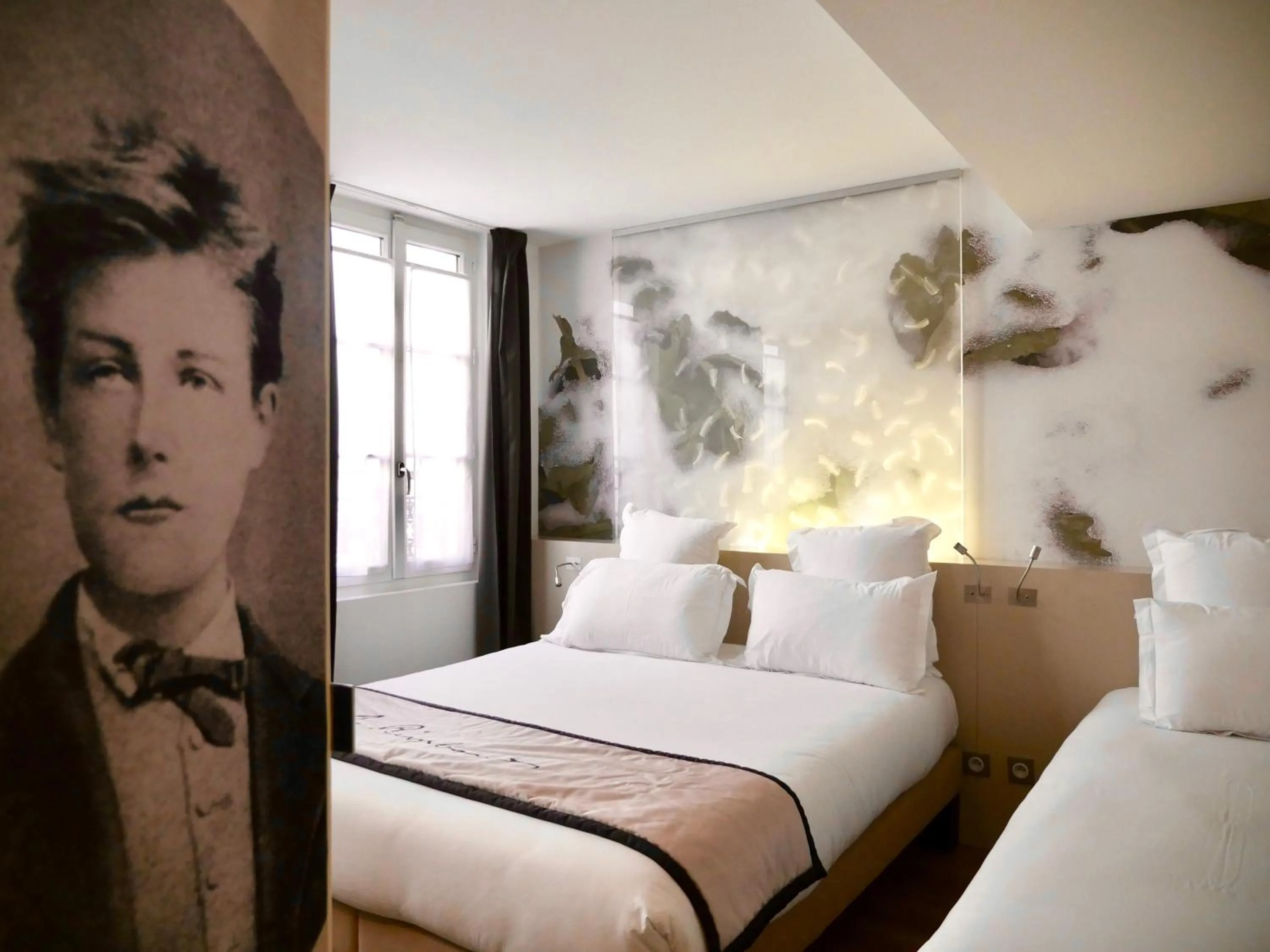 Bedroom, Bed in Hôtel Littéraire Arthur Rimbaud, BW Signature Collection
