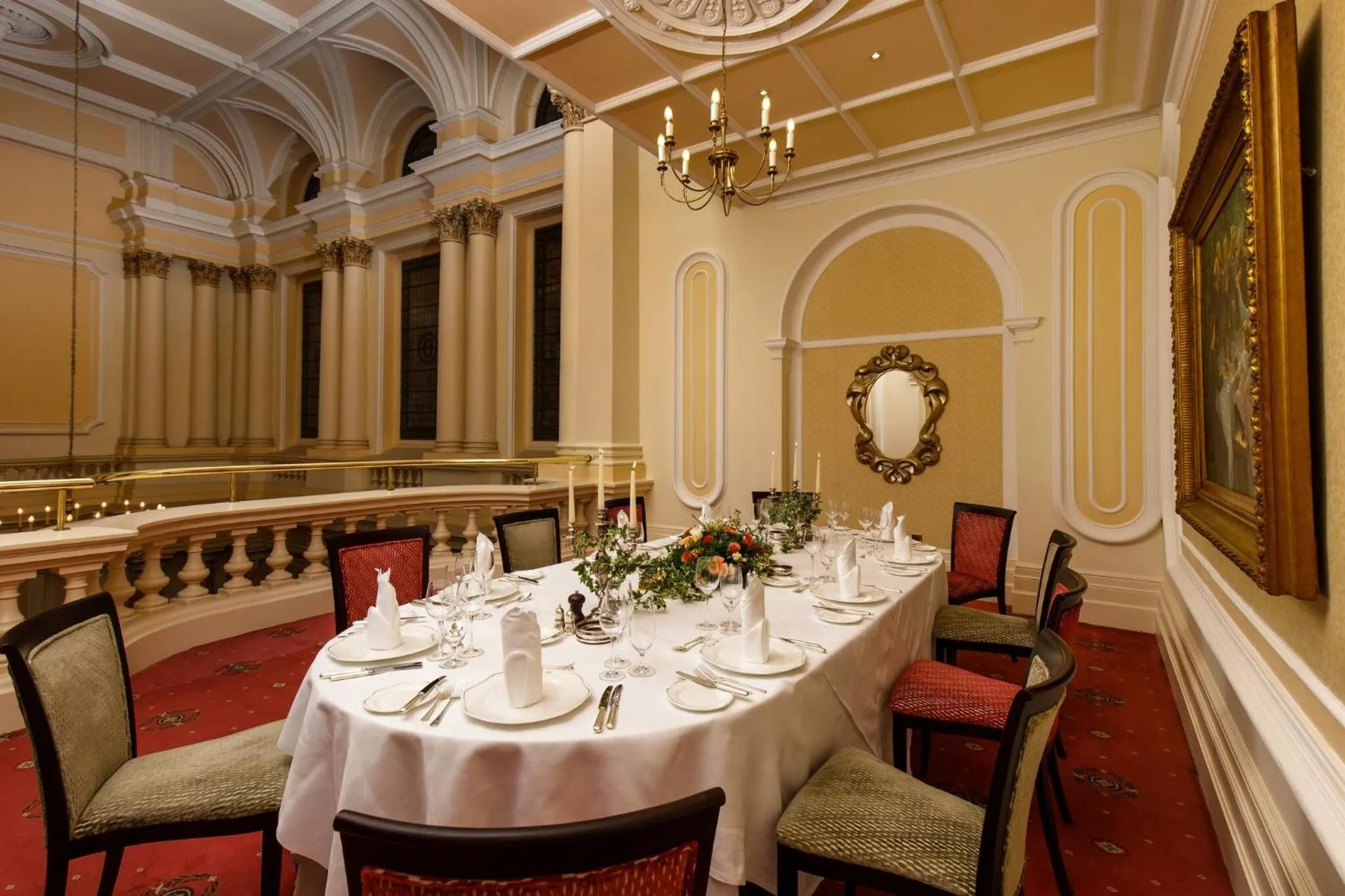 Dining area in The Grand Hotel