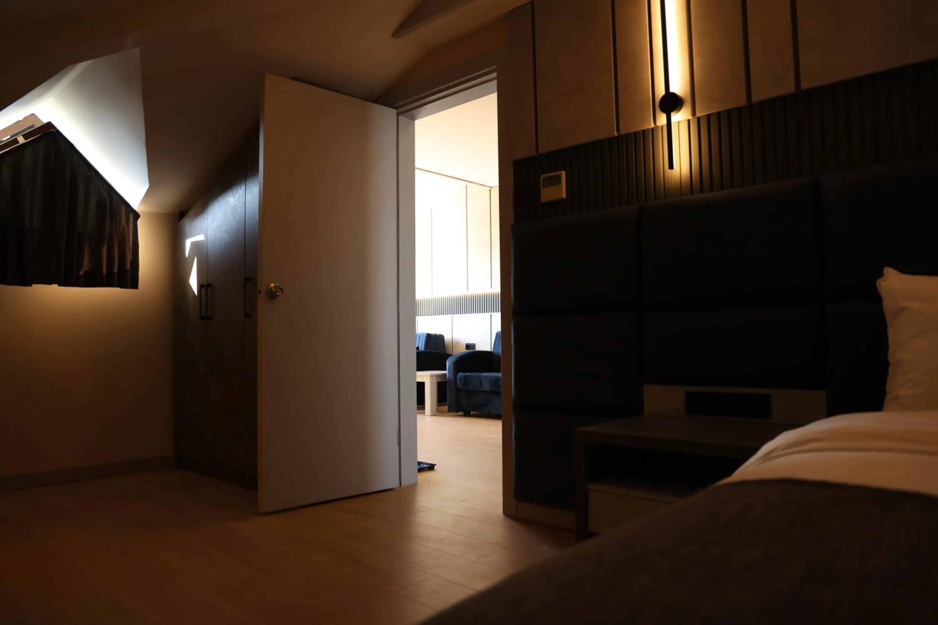 Living room, Bed in Hotel Lazlakar