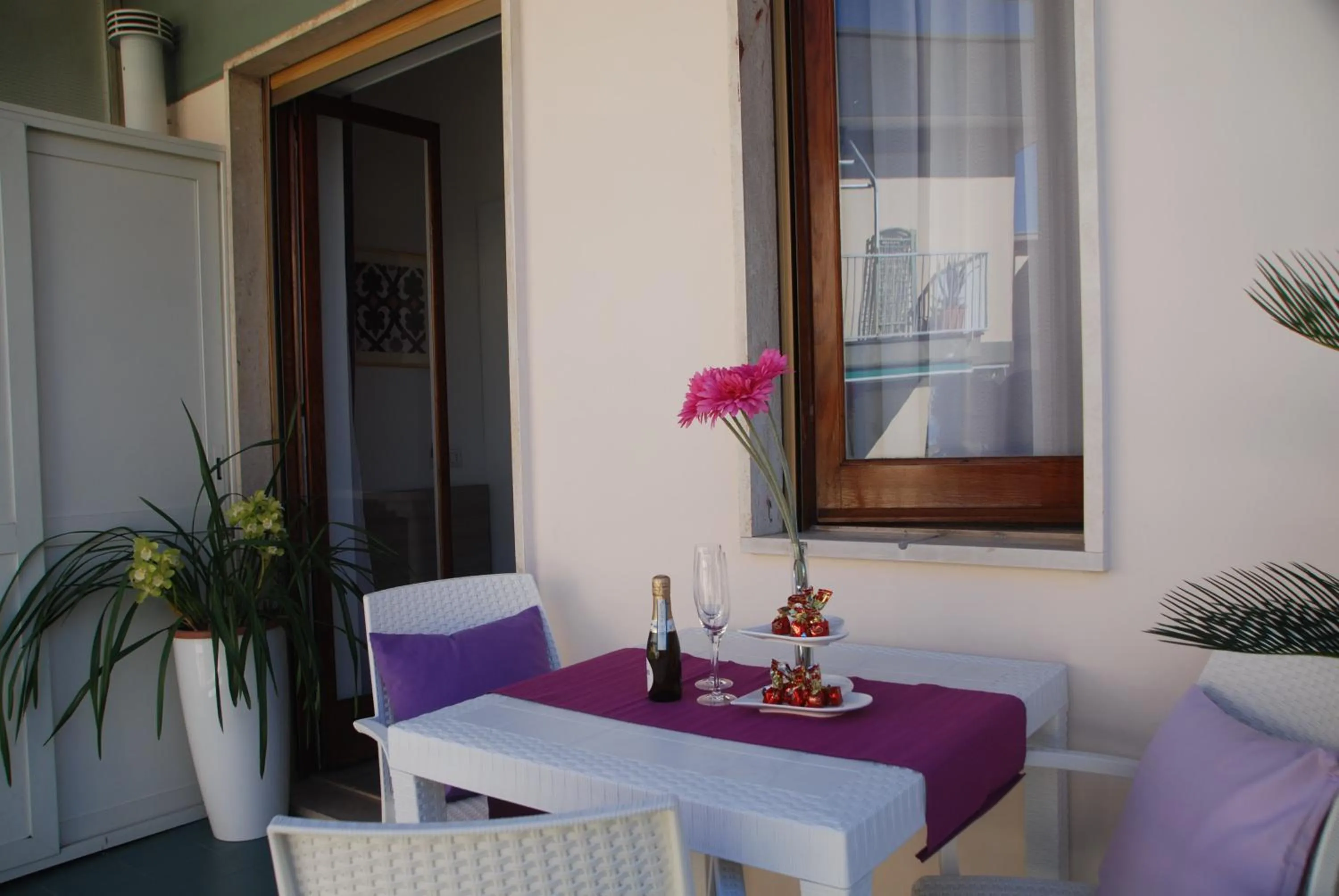 Balcony/Terrace in Al Parco II Rota B&B