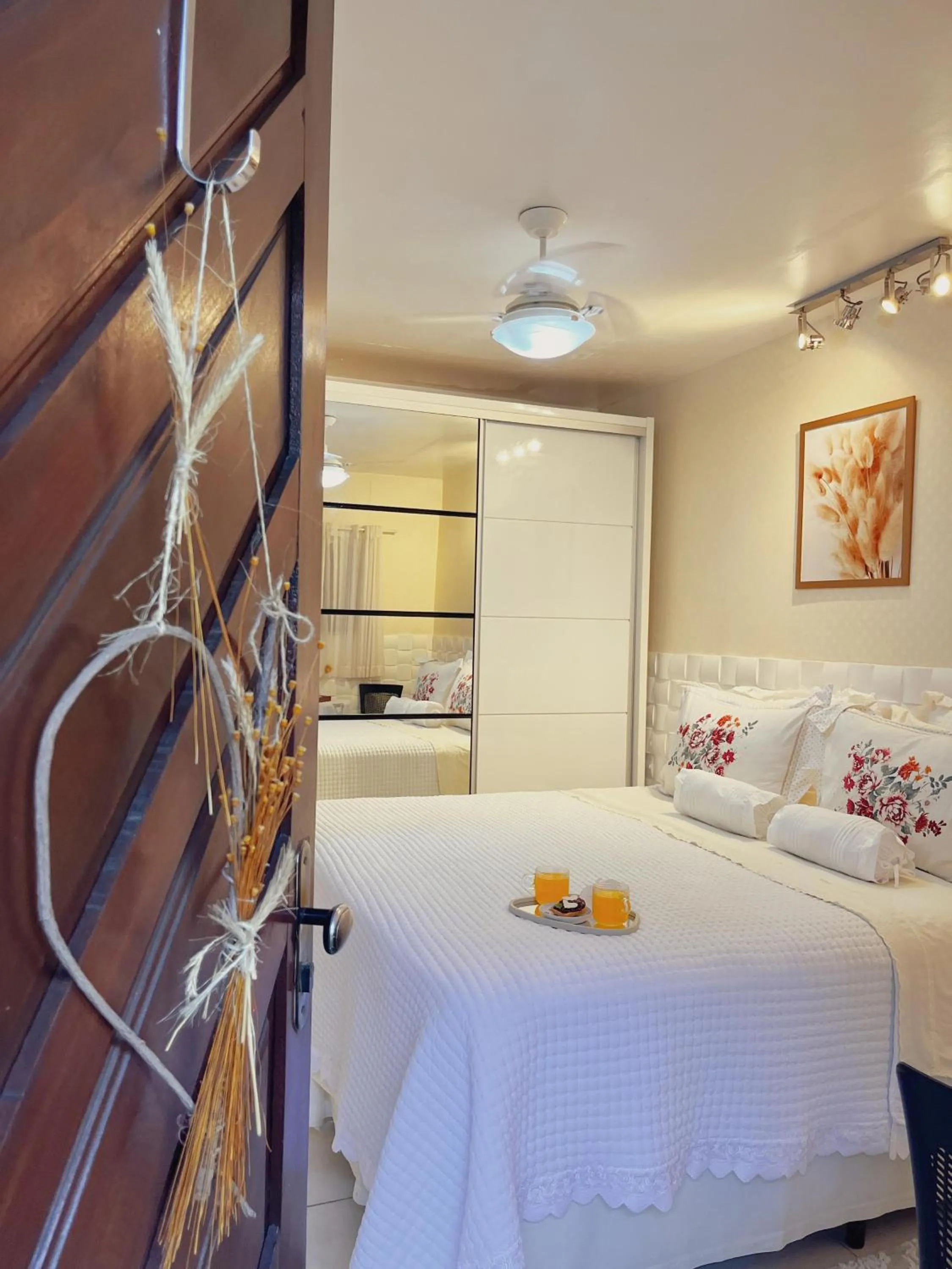 Bed in Pousada Recanto da Família