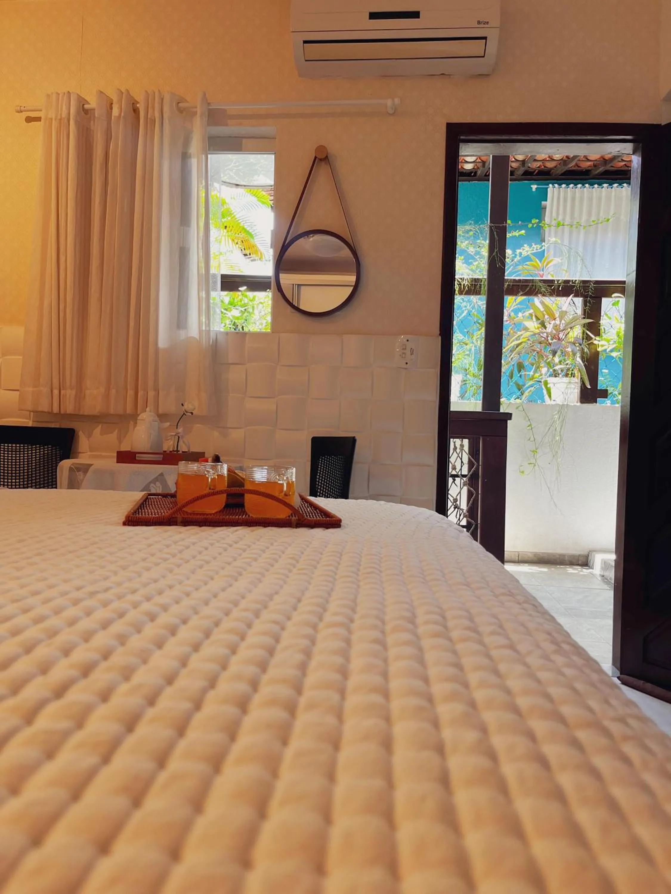 Bed in Pousada Recanto da Família