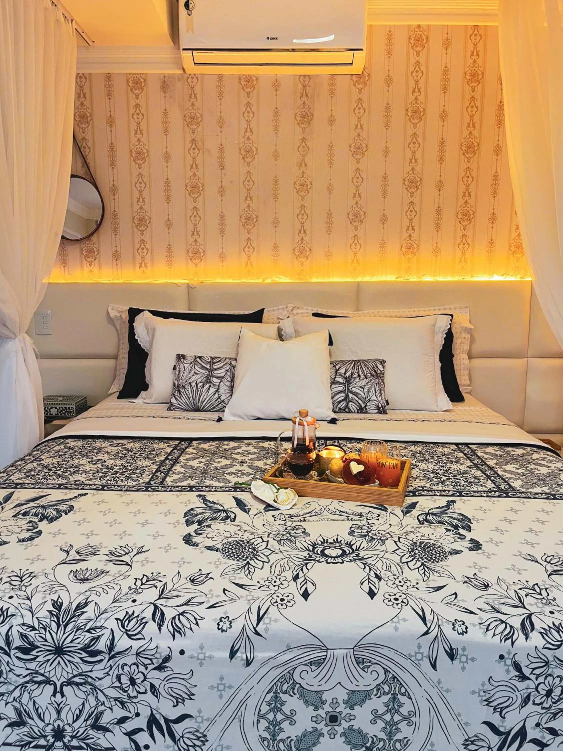 Bed in Pousada Recanto da Família