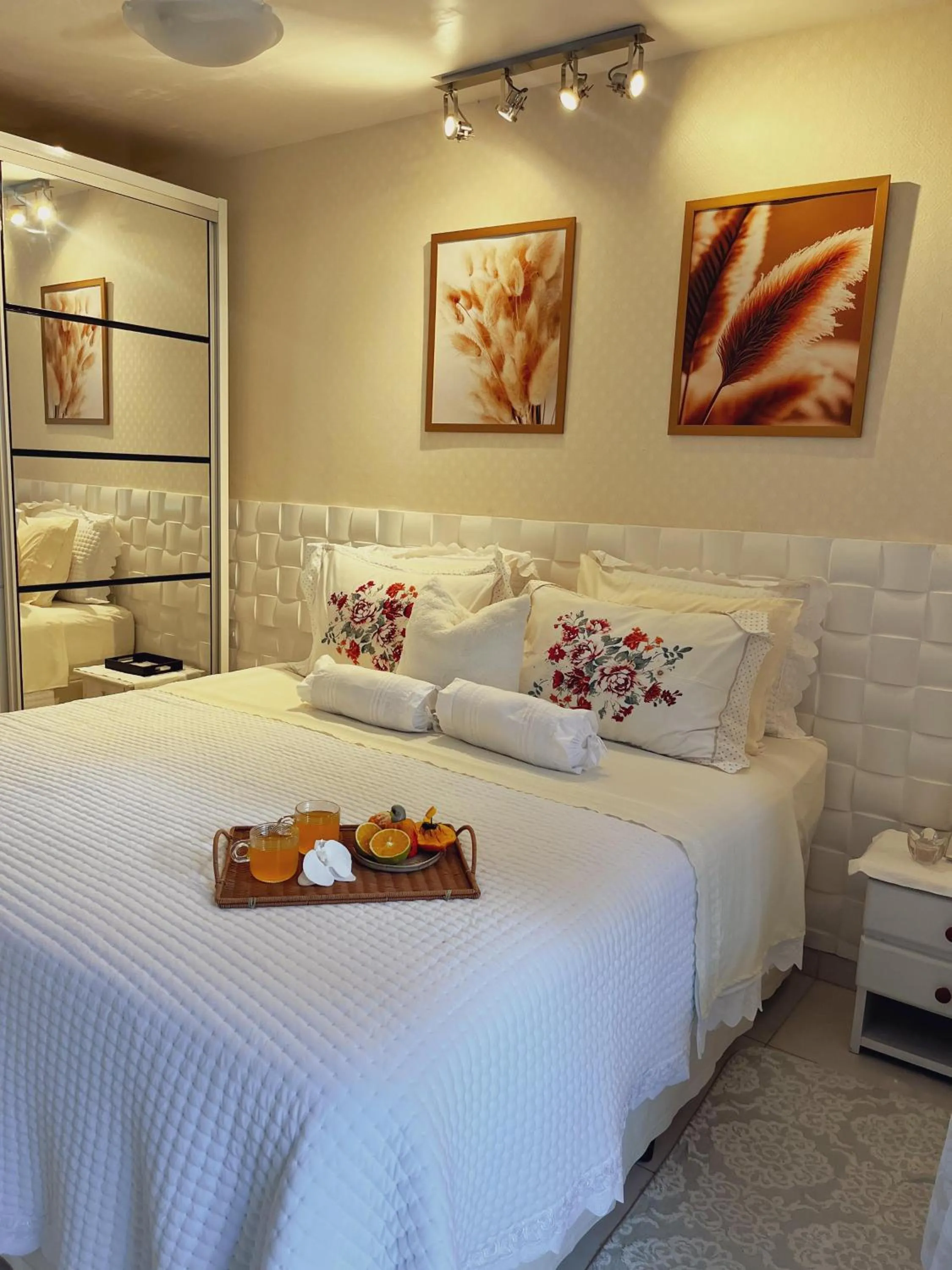 Bed in Pousada Recanto da Família