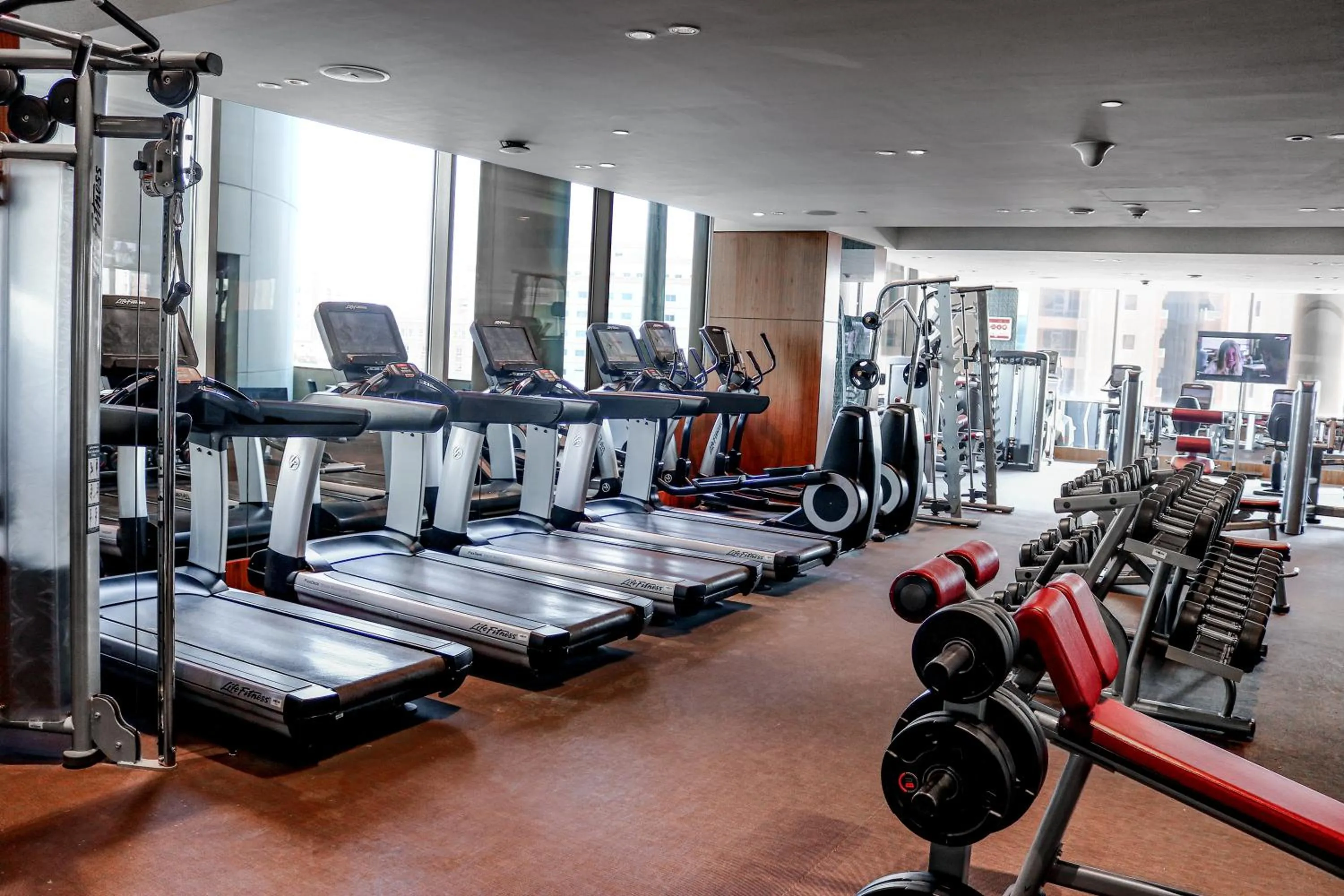 Fitness centre/facilities in Millennium Plaza Doha