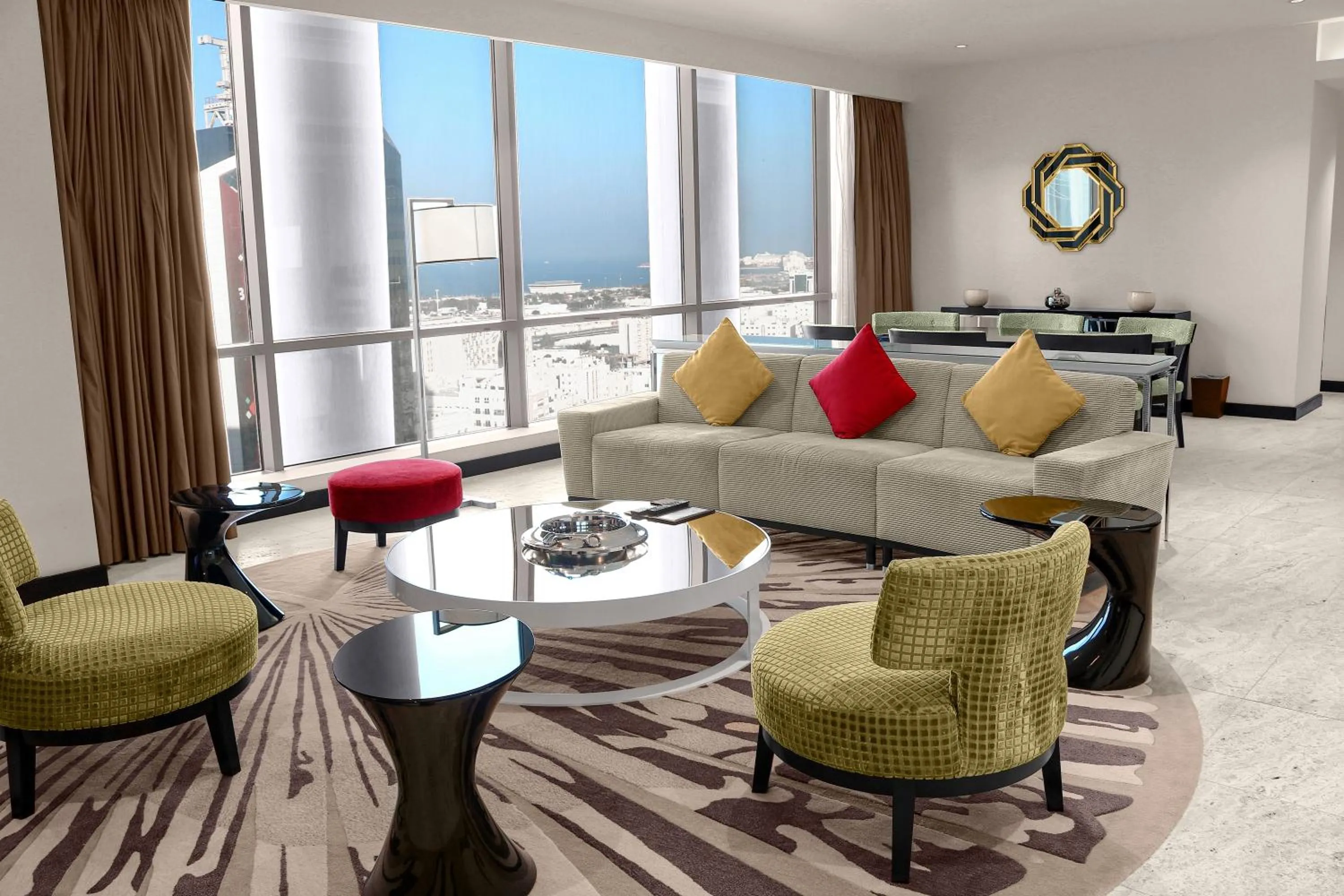 Living room in Millennium Plaza Doha
