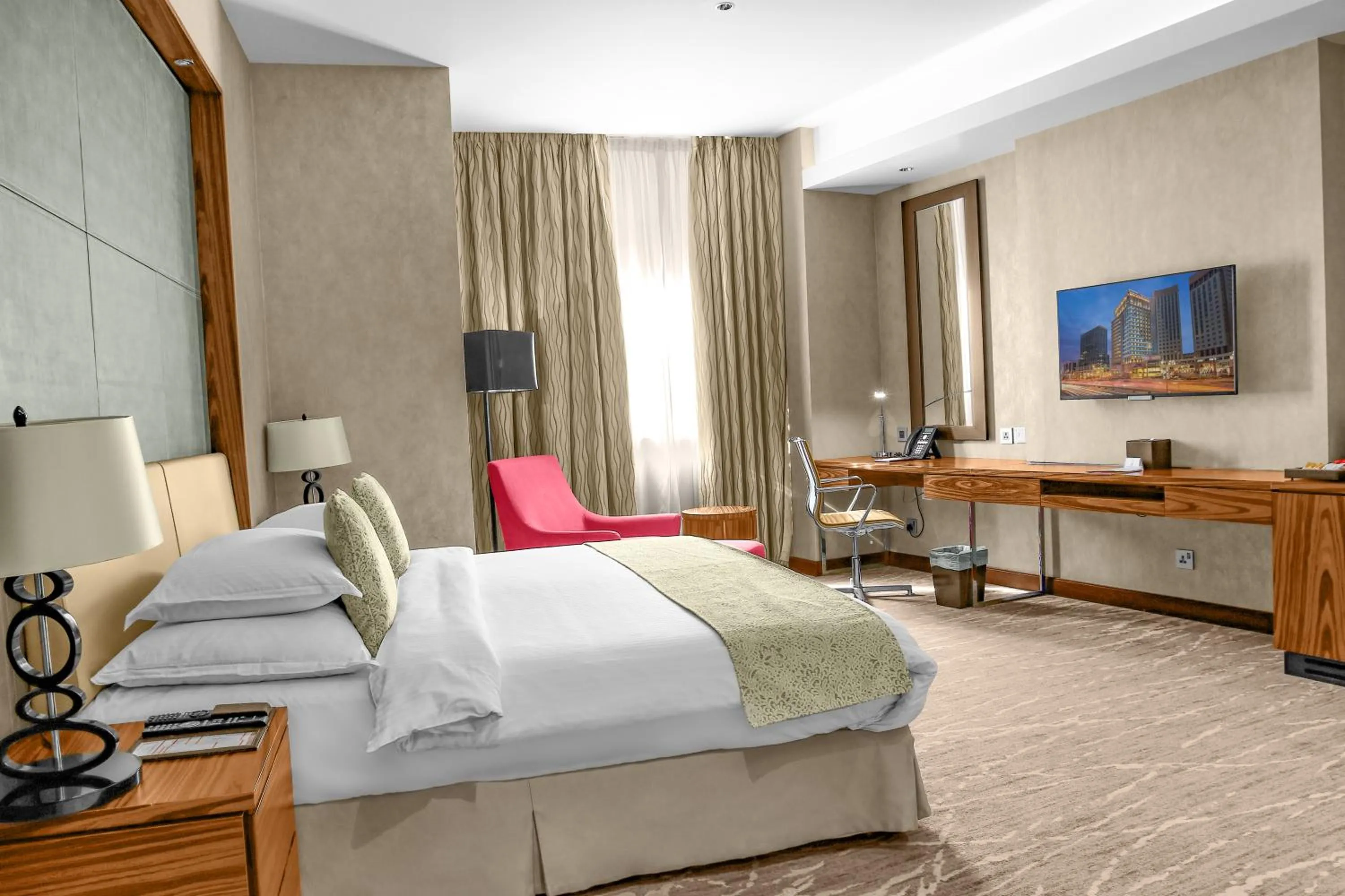 Bed in Millennium Plaza Doha