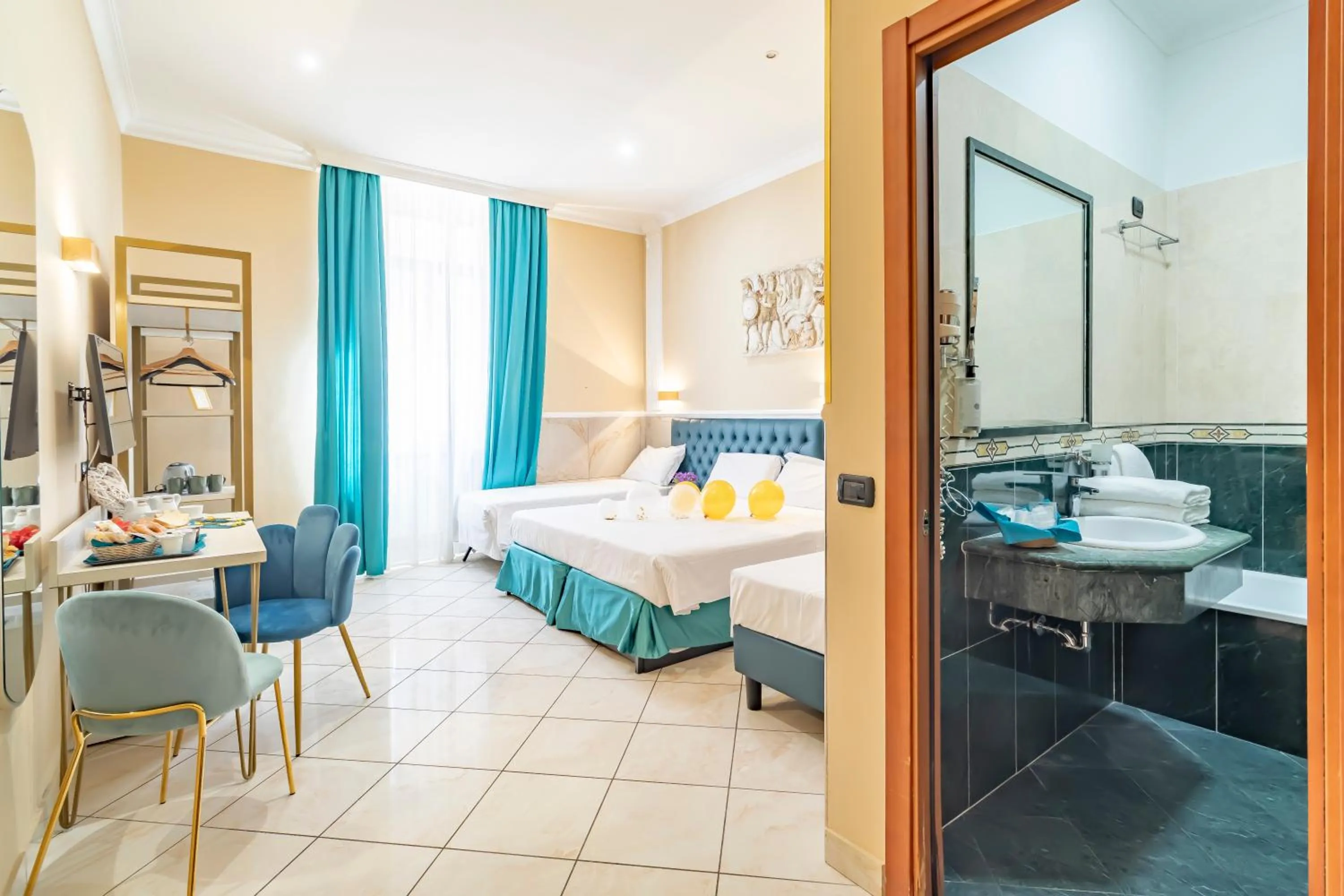 Bed in Hotel Suite Caesar