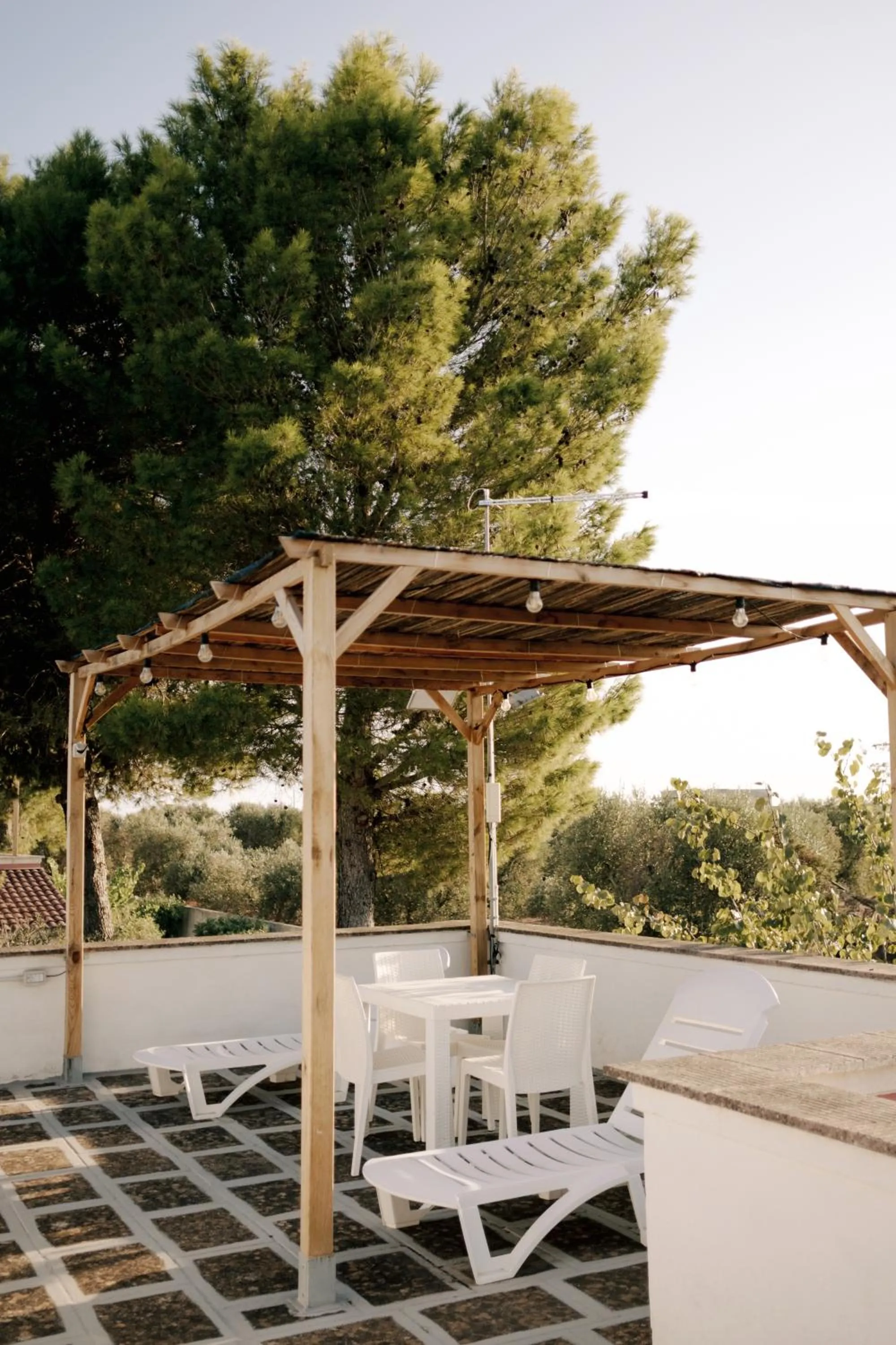 Balcony/Terrace in Casette Masseria La Camardia