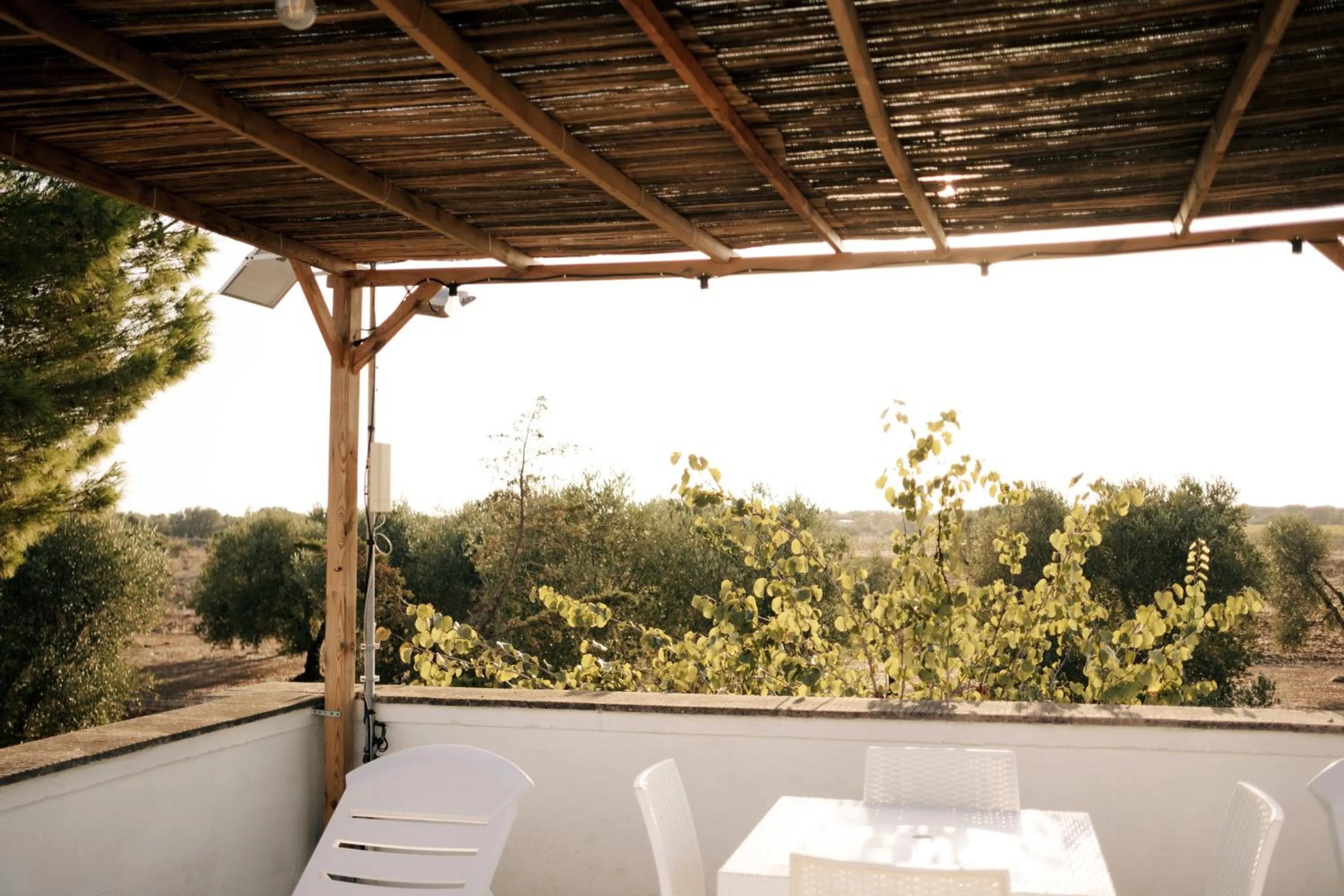 Balcony/Terrace in Casette Masseria La Camardia