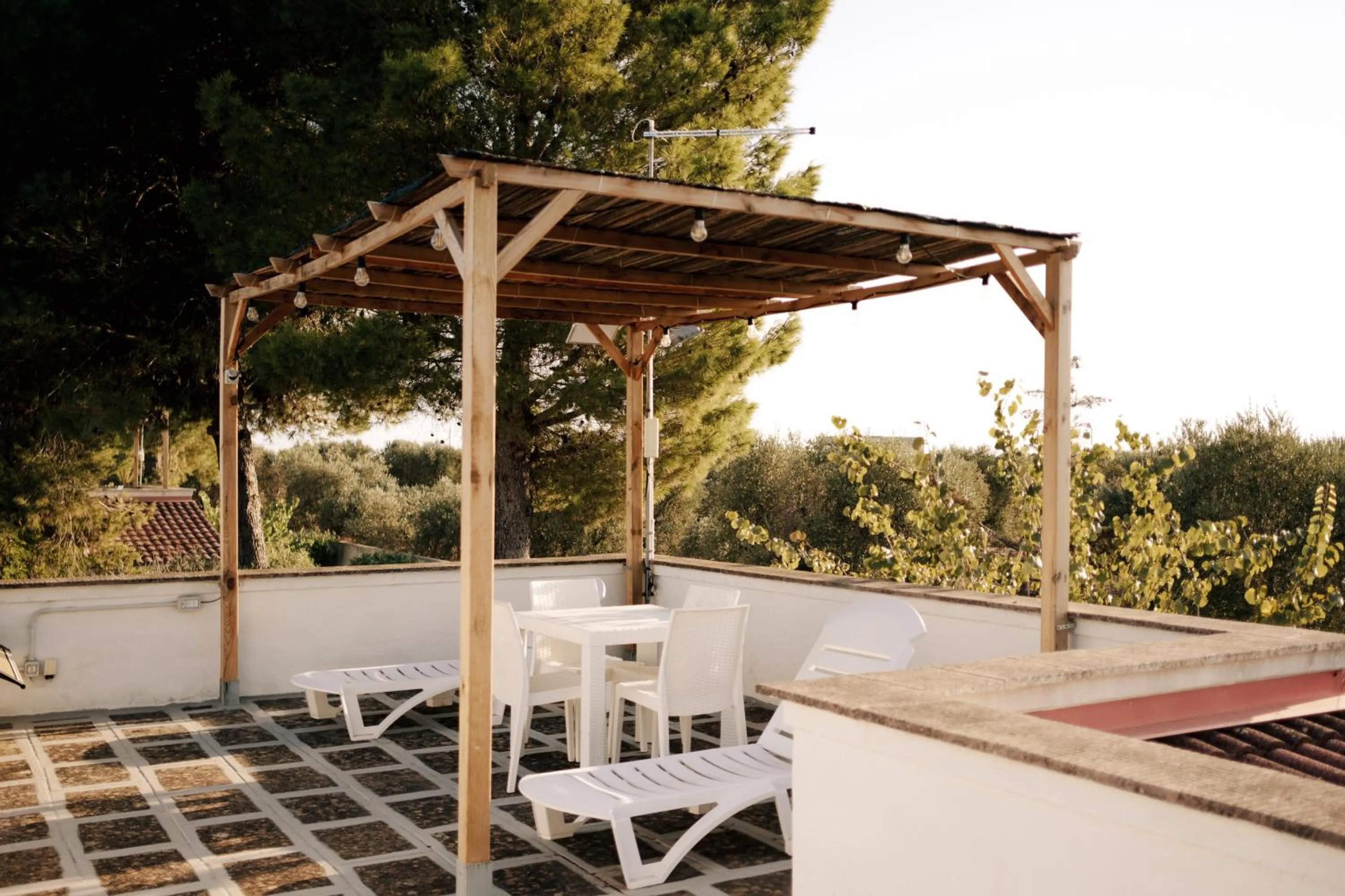 Balcony/Terrace in Casette Masseria La Camardia