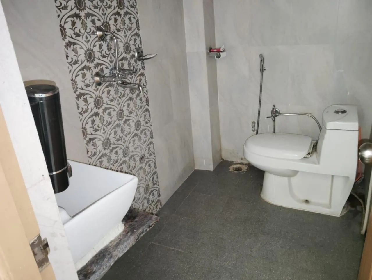 Bathroom in DS Residency Varanasi-Near Temple n Ghat-Parking
