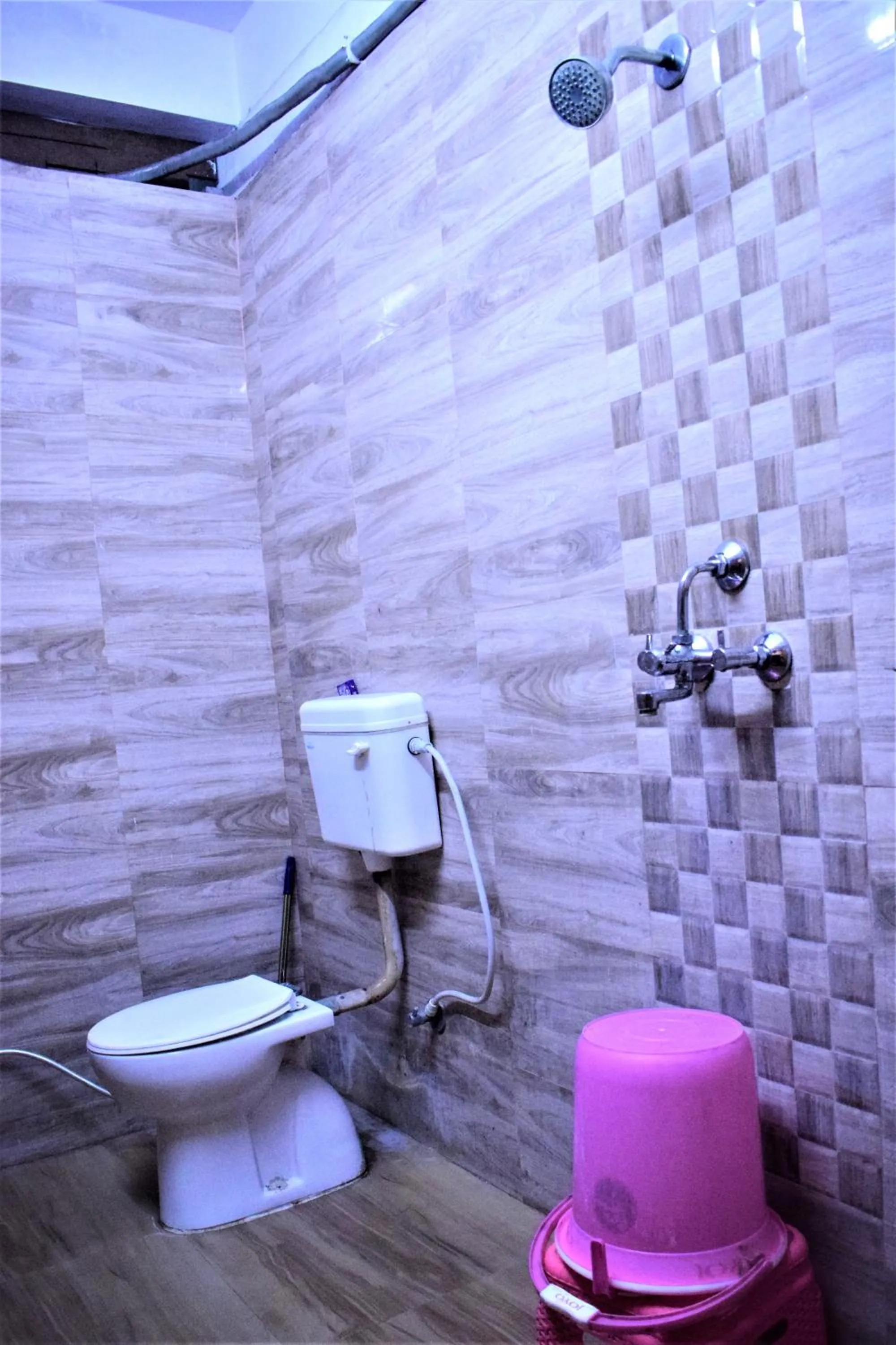 Bathroom in DS Residency Varanasi-Near Temple n Ghat-Parking