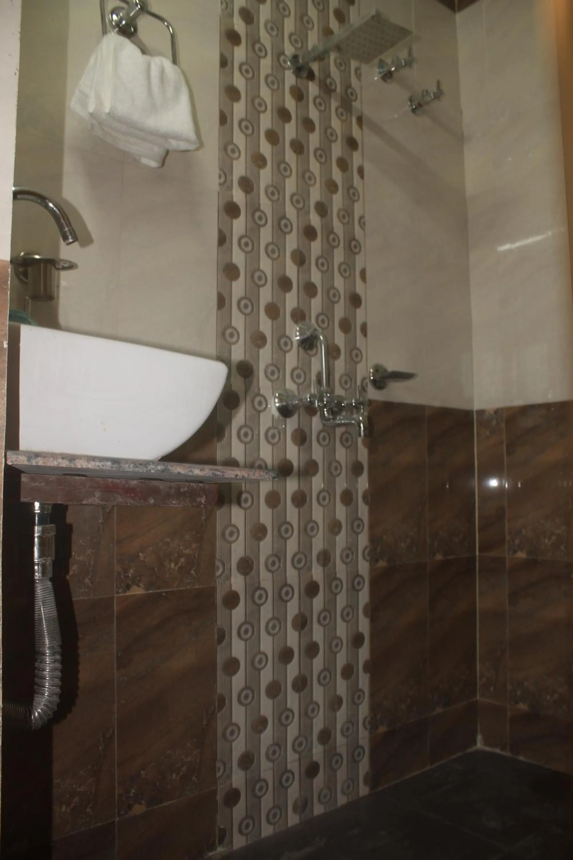 Bathroom in DS Residency Varanasi-Near Temple n Ghat-Parking