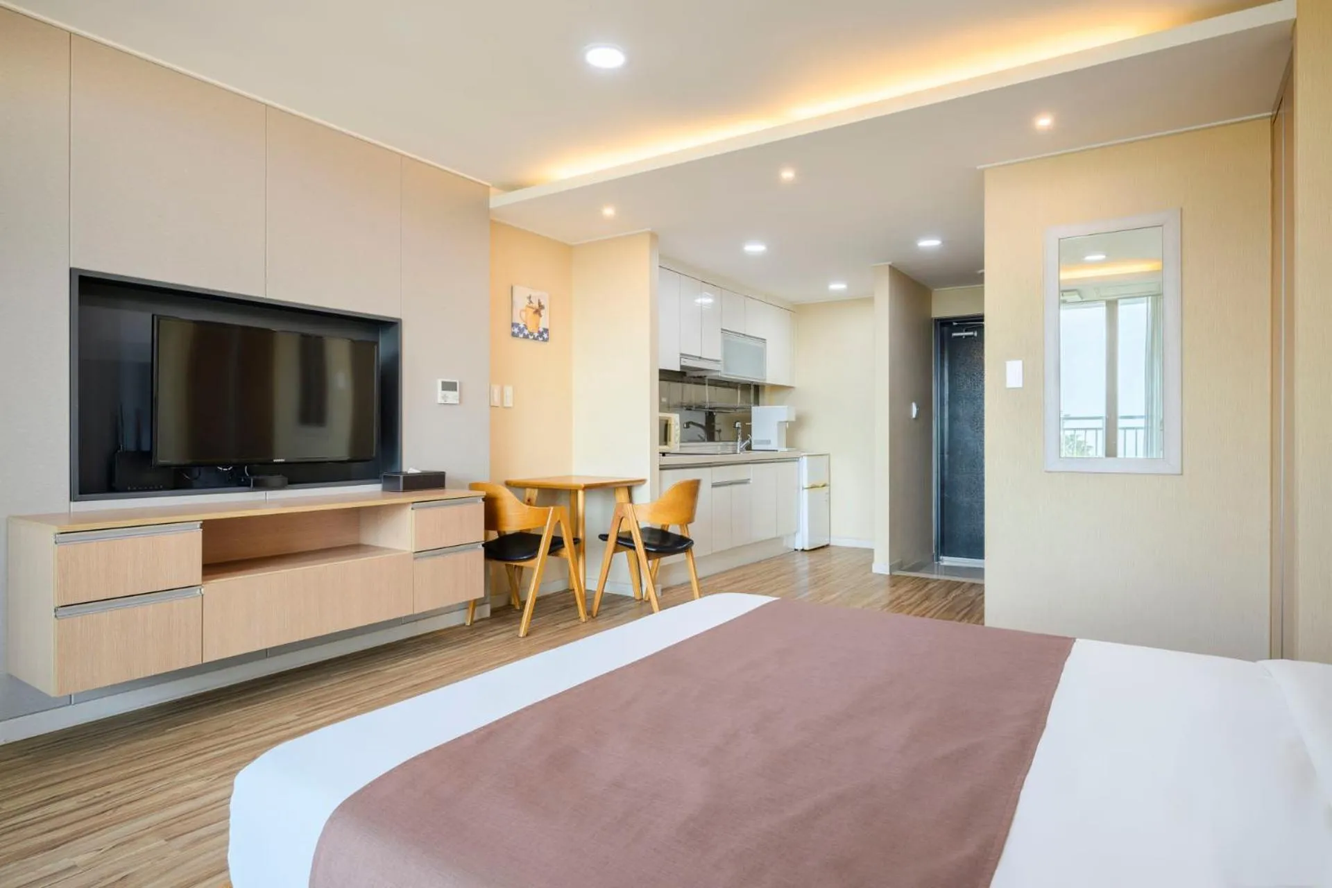 Bed in Jeju M Resort