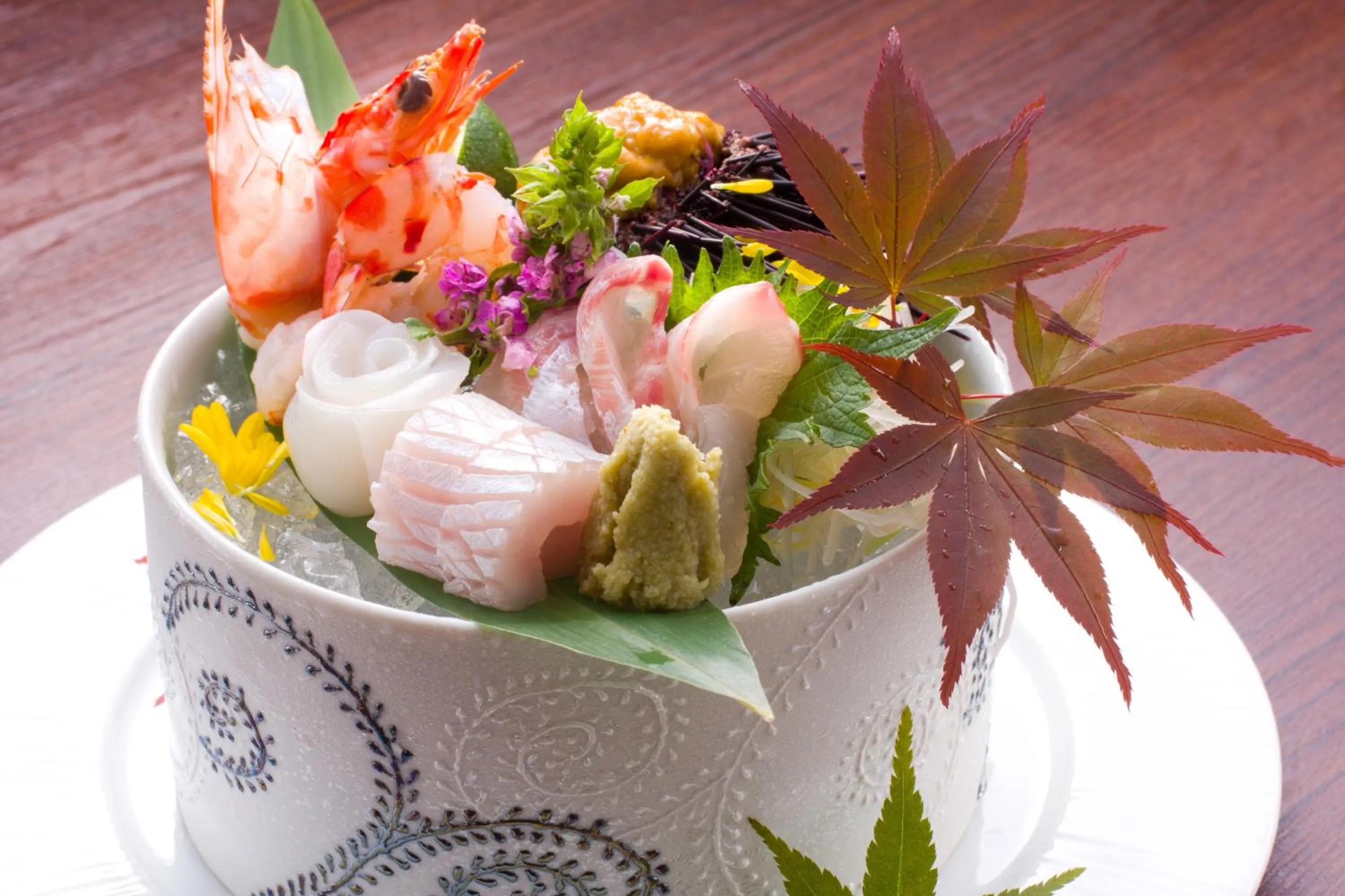 Food close-up in Uminoyasuragi Hotel Ryugu