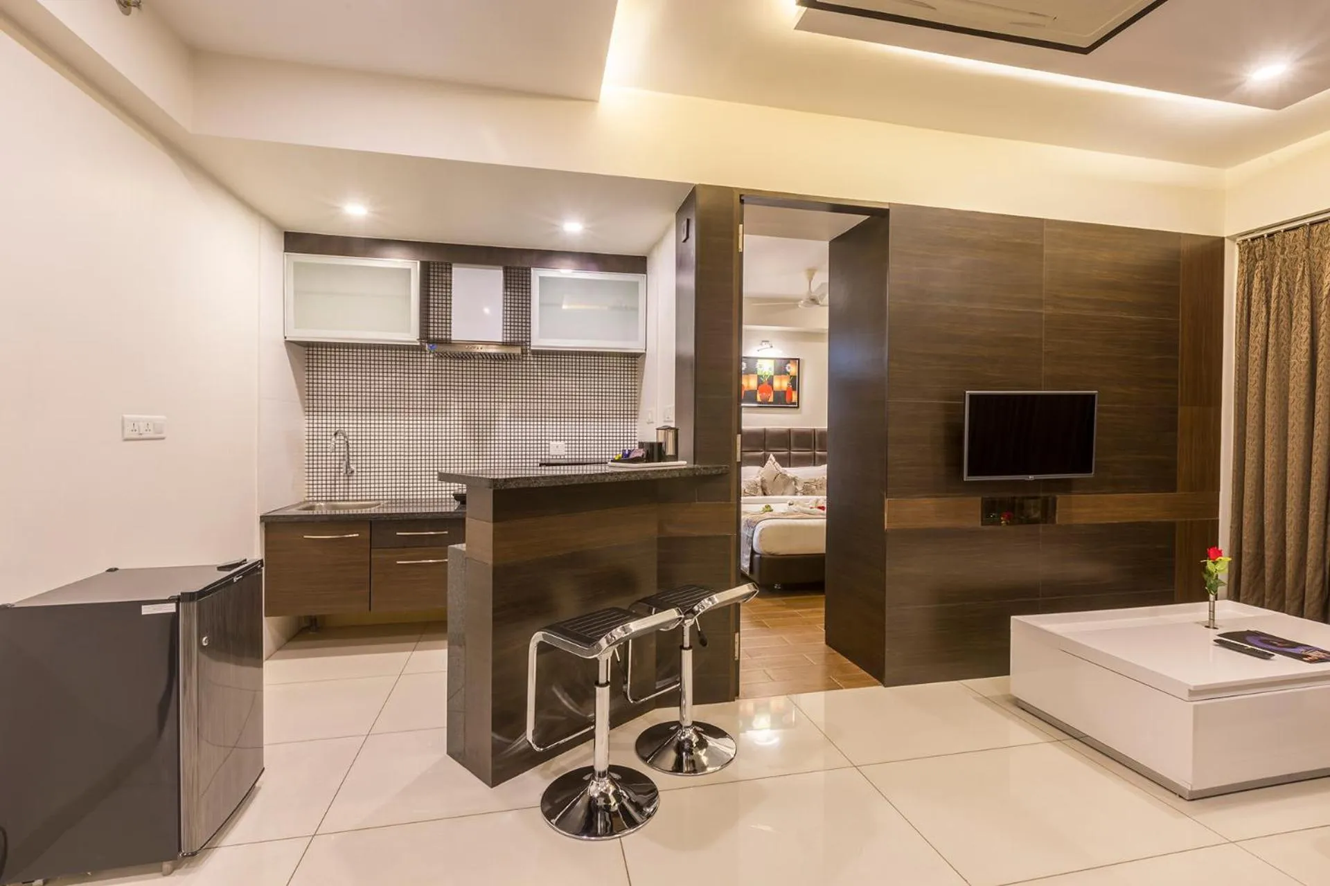 Kitchen or kitchenette in Prominent Corporate Residency