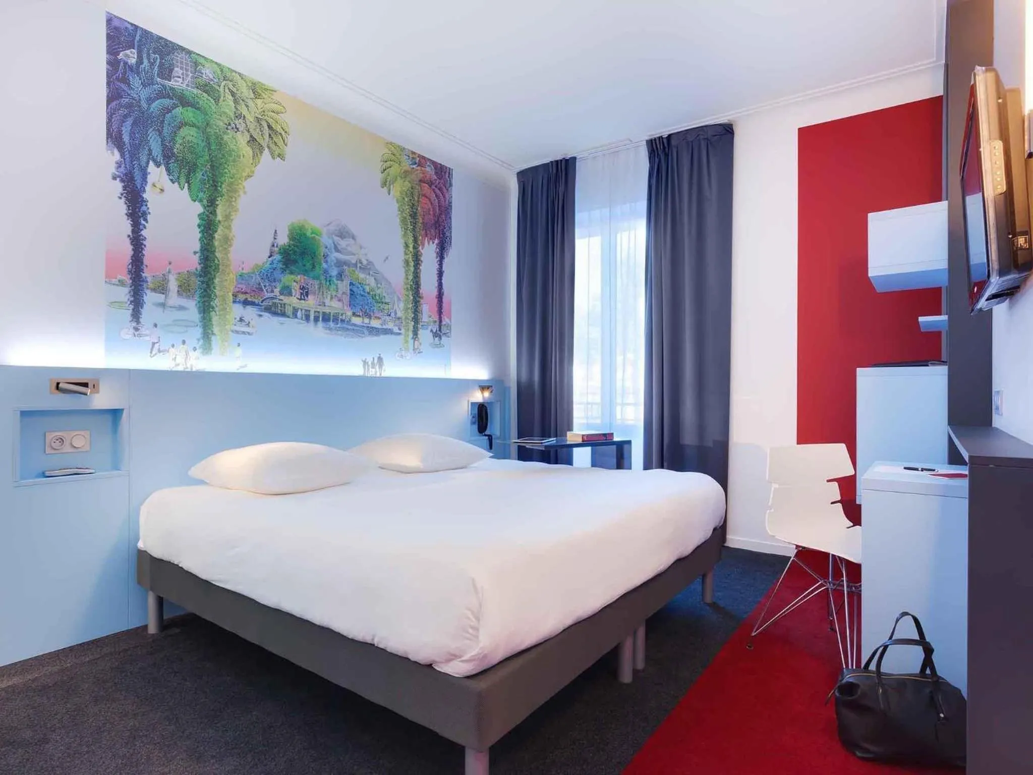 Bedroom, Bed in ibis Styles Nantes Centre Gare