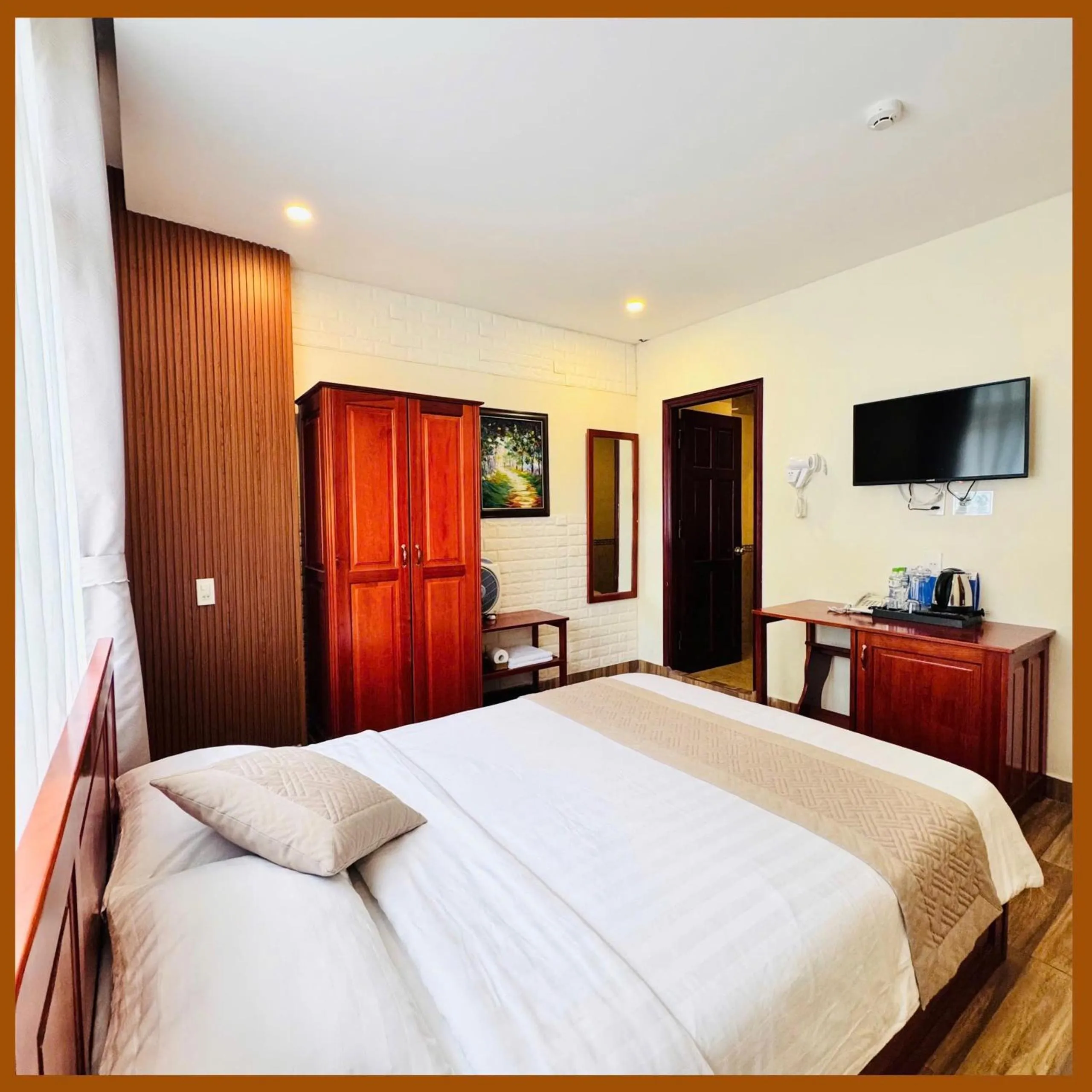 Bed in Nam Xuan Premium Hotel