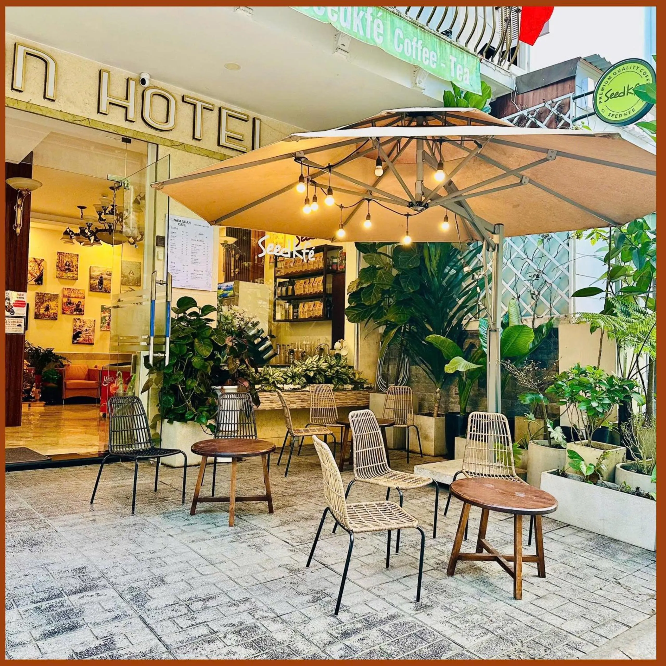 Patio in Nam Xuan Premium Hotel