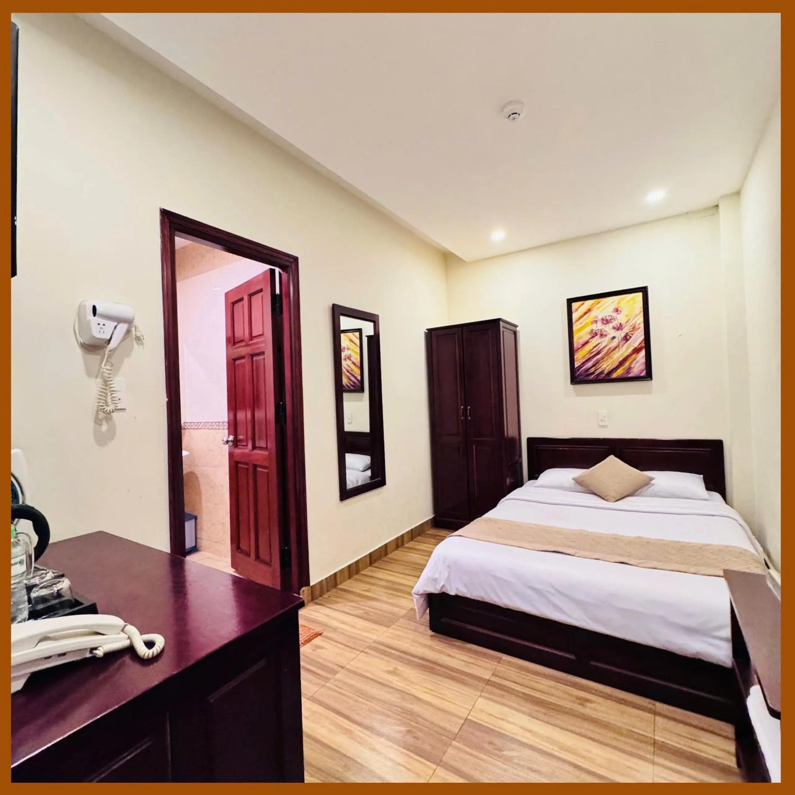 Bed in Nam Xuan Premium Hotel