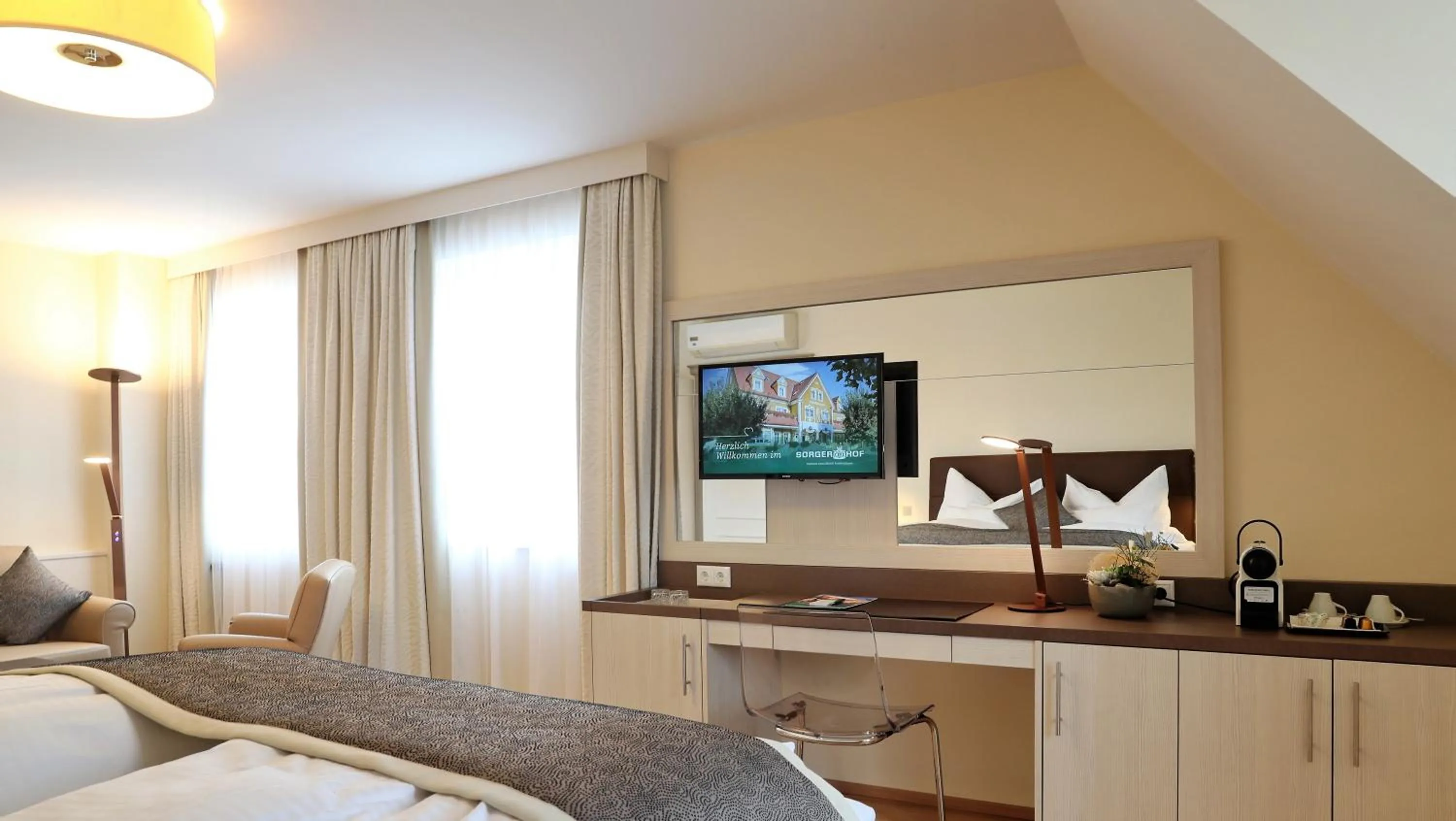 Coffee/tea facilities, Bed in Sorgerhof