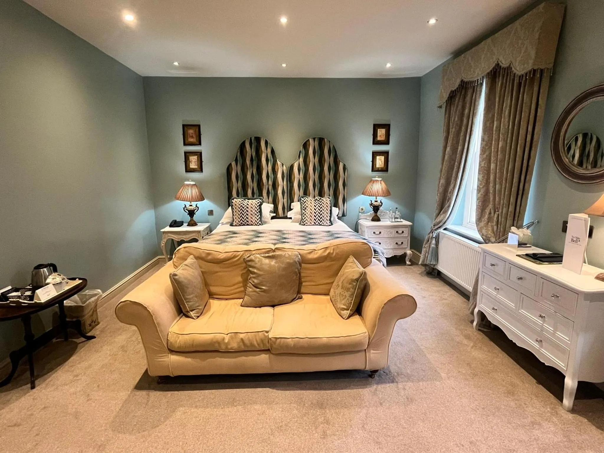 Bed in Ye Olde Bell Hotel & Spa