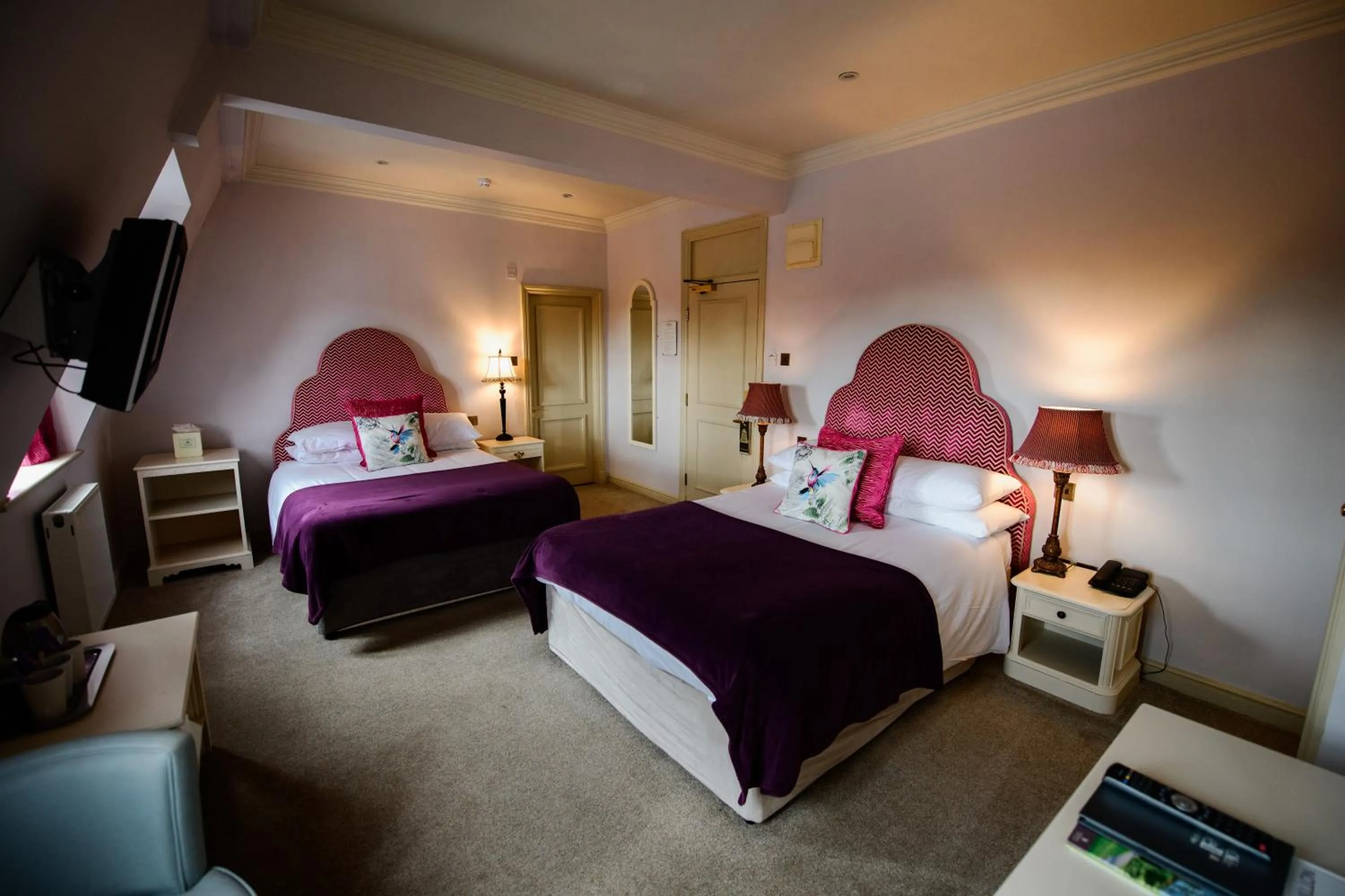 Bed in Ye Olde Bell Hotel & Spa