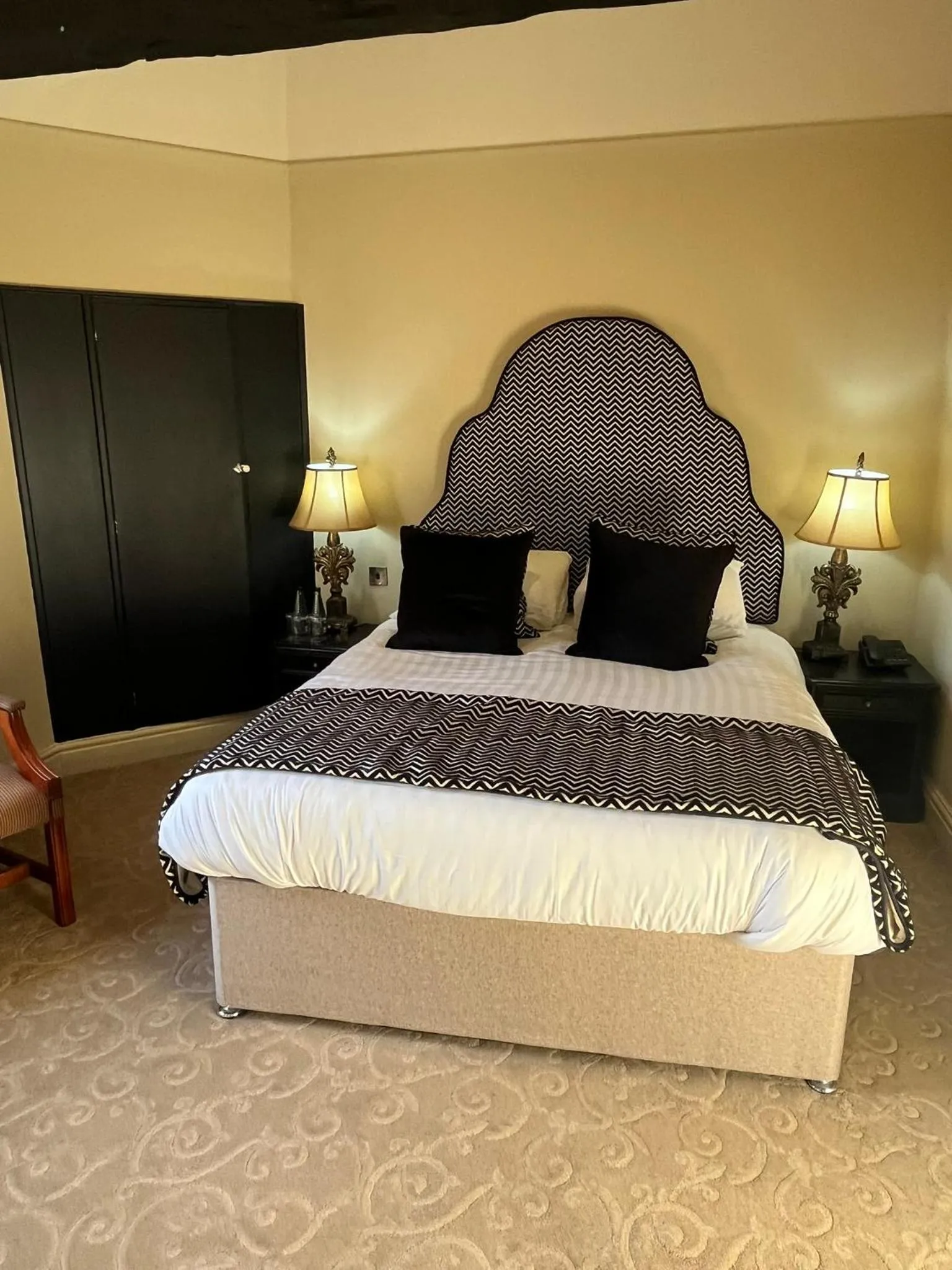 Bed in Ye Olde Bell Hotel & Spa