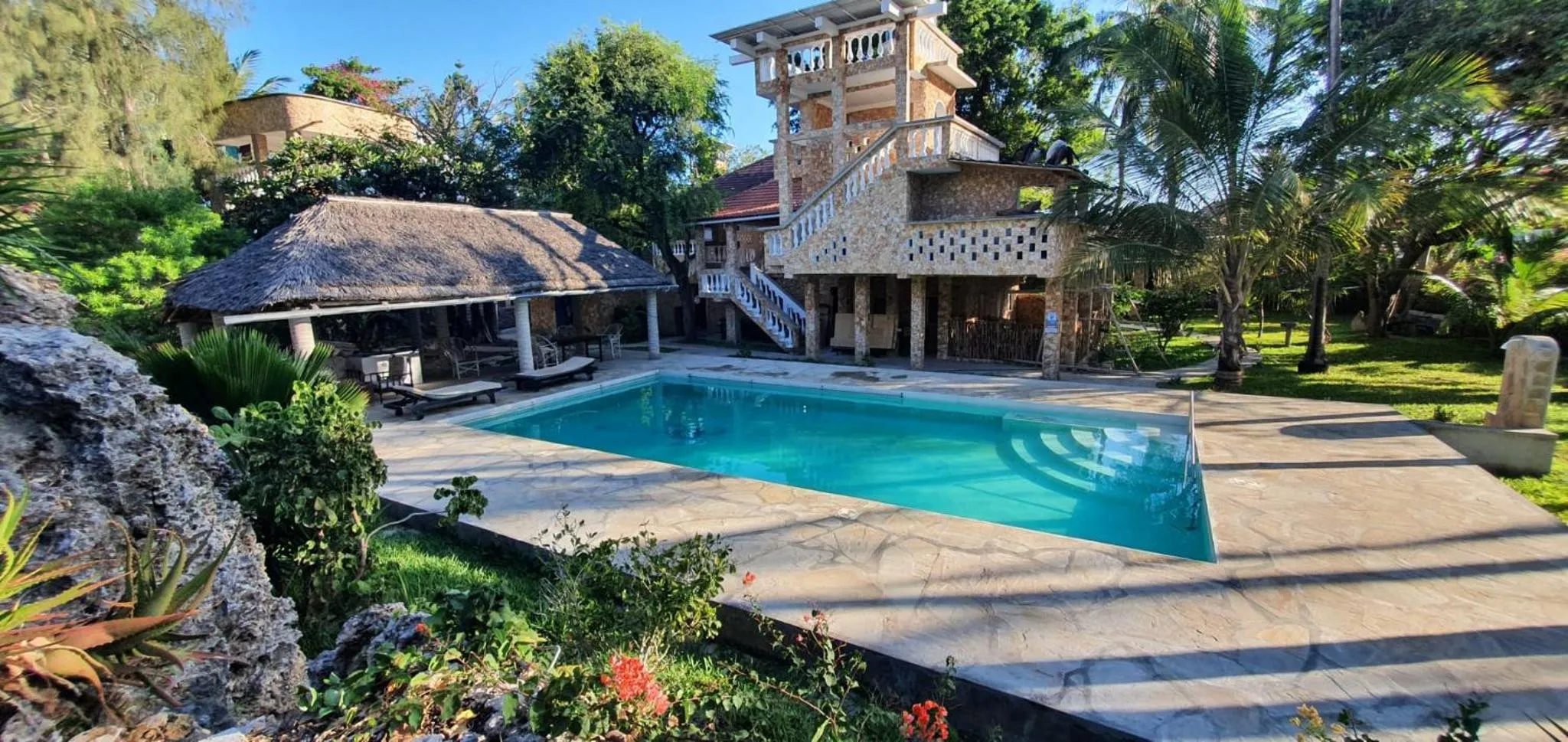 Pool view in Marijani Holiday Resort