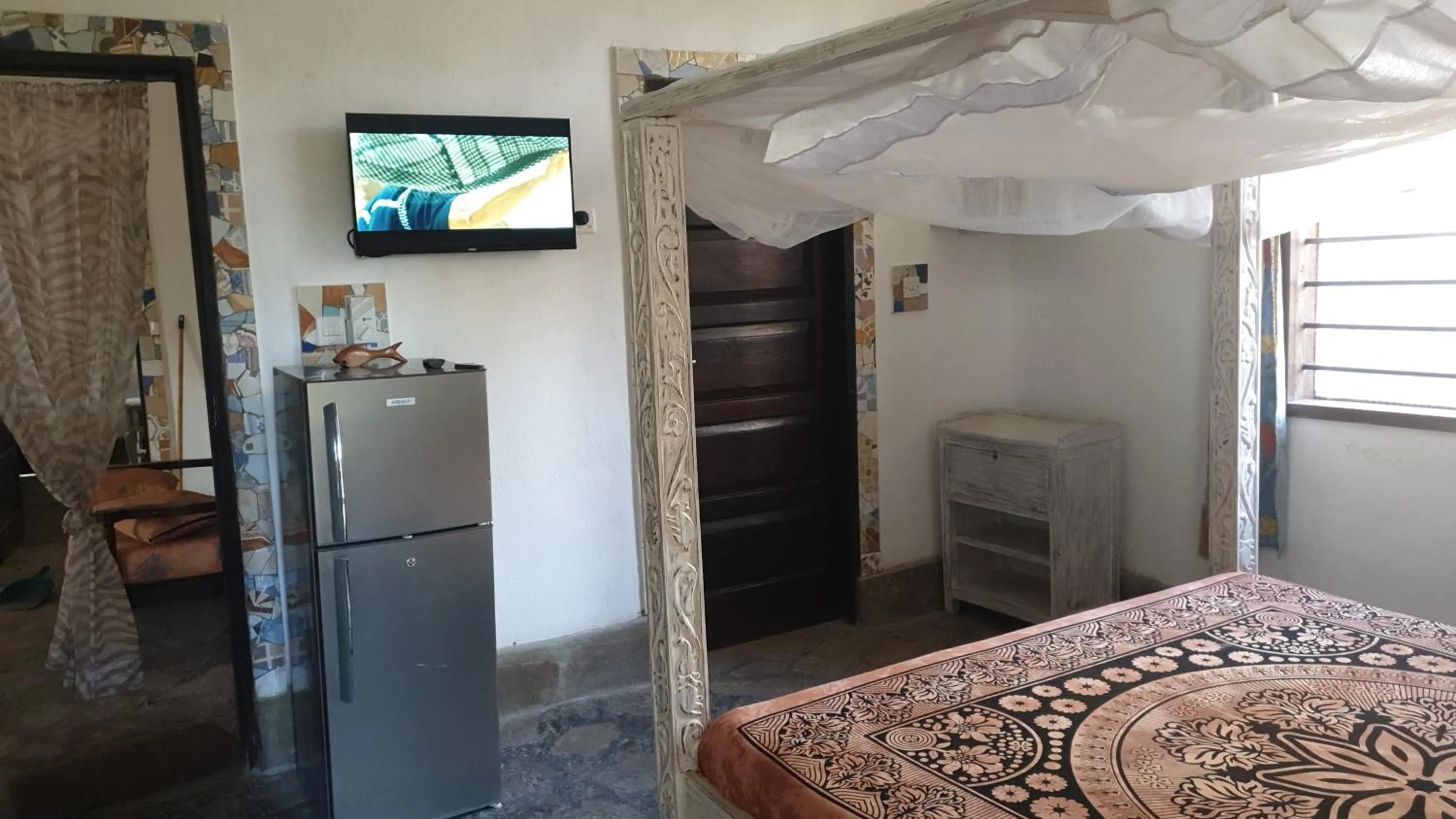 TV and multimedia, Bed in Marijani Holiday Resort