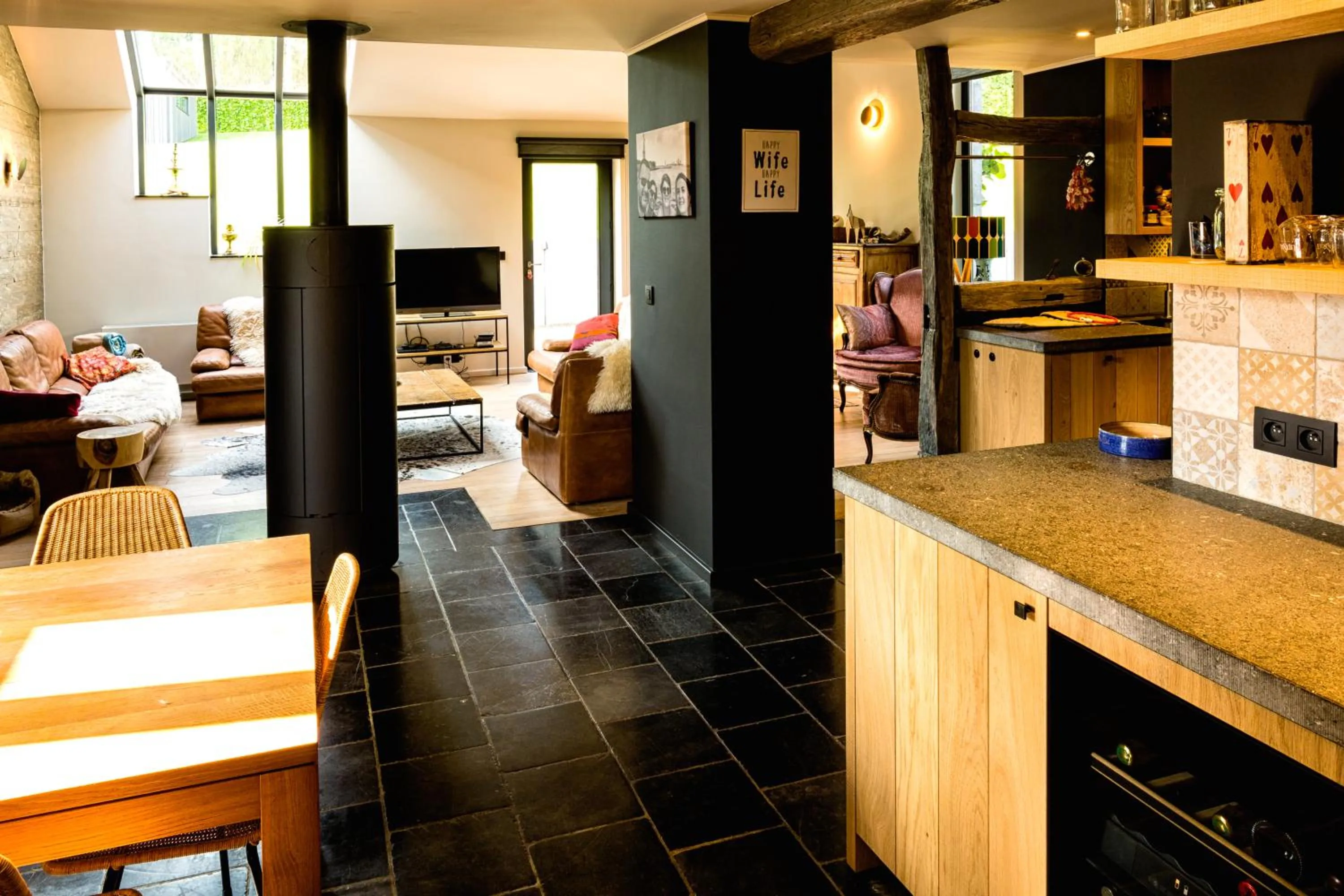 Lounge or bar in B&B Maison Honorine