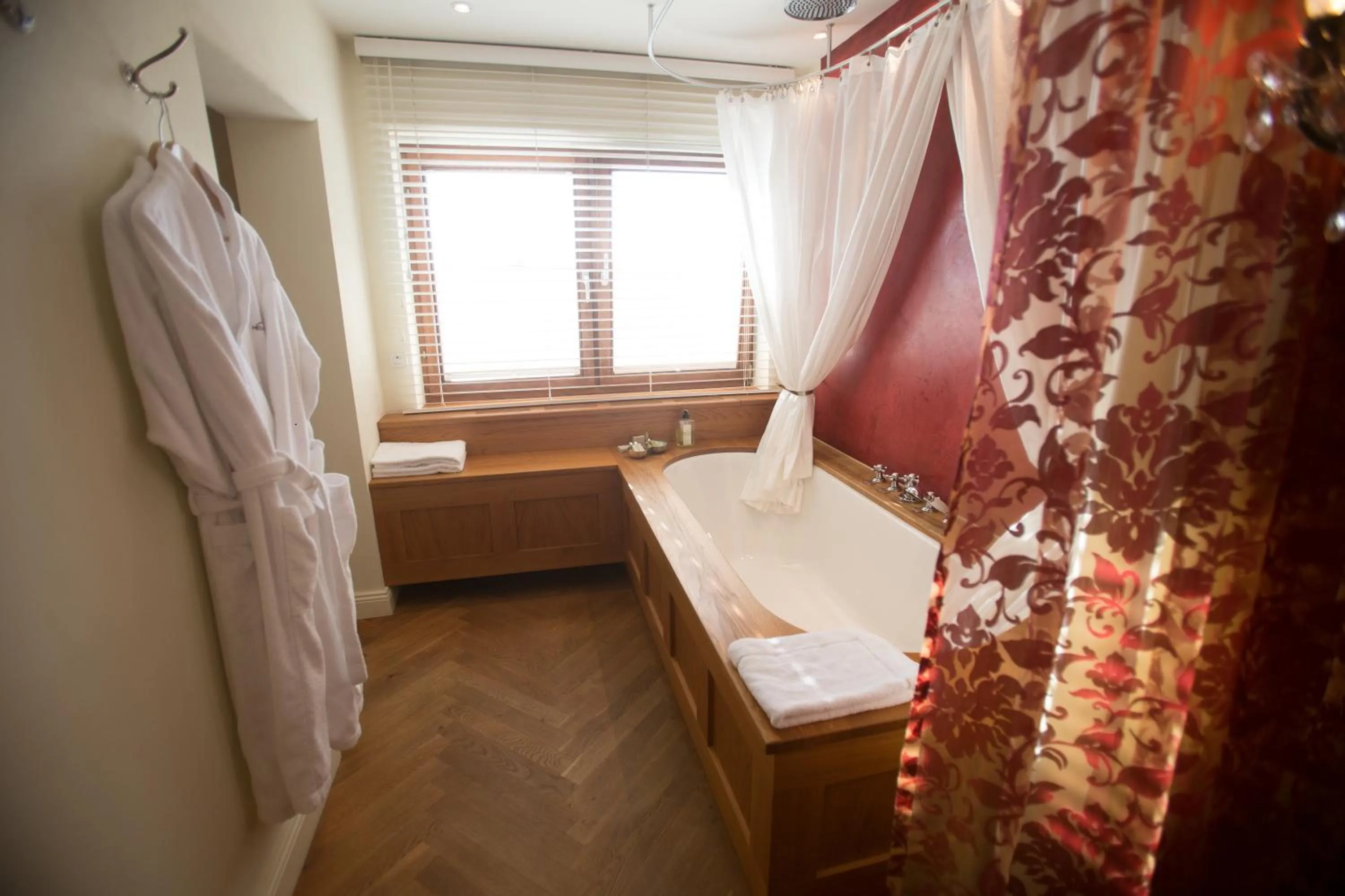 Shower, Bed in Hotel Heiligenstein