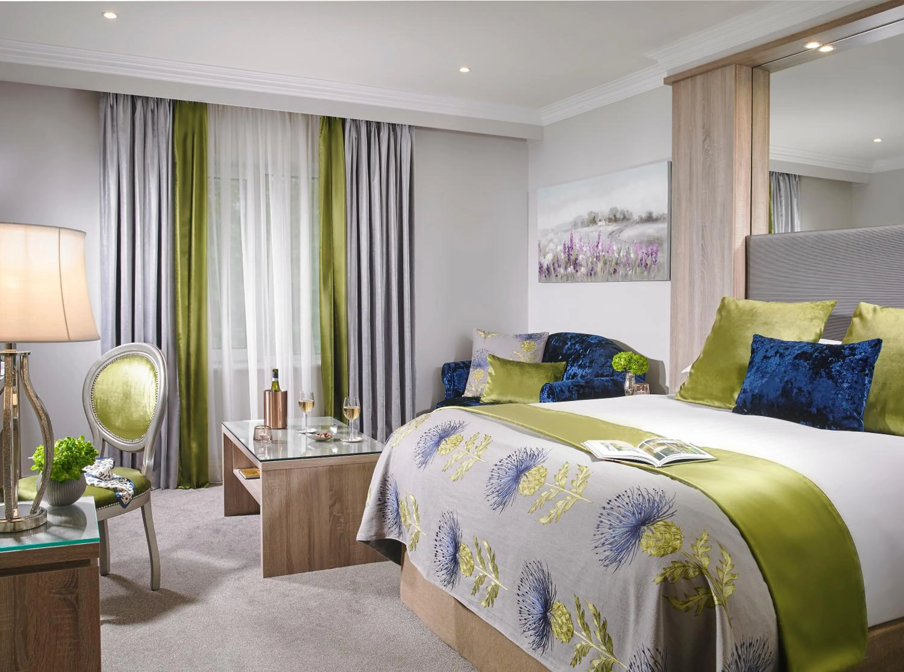 Bedroom, Bed in Fitzgeralds Woodlands House Hotel